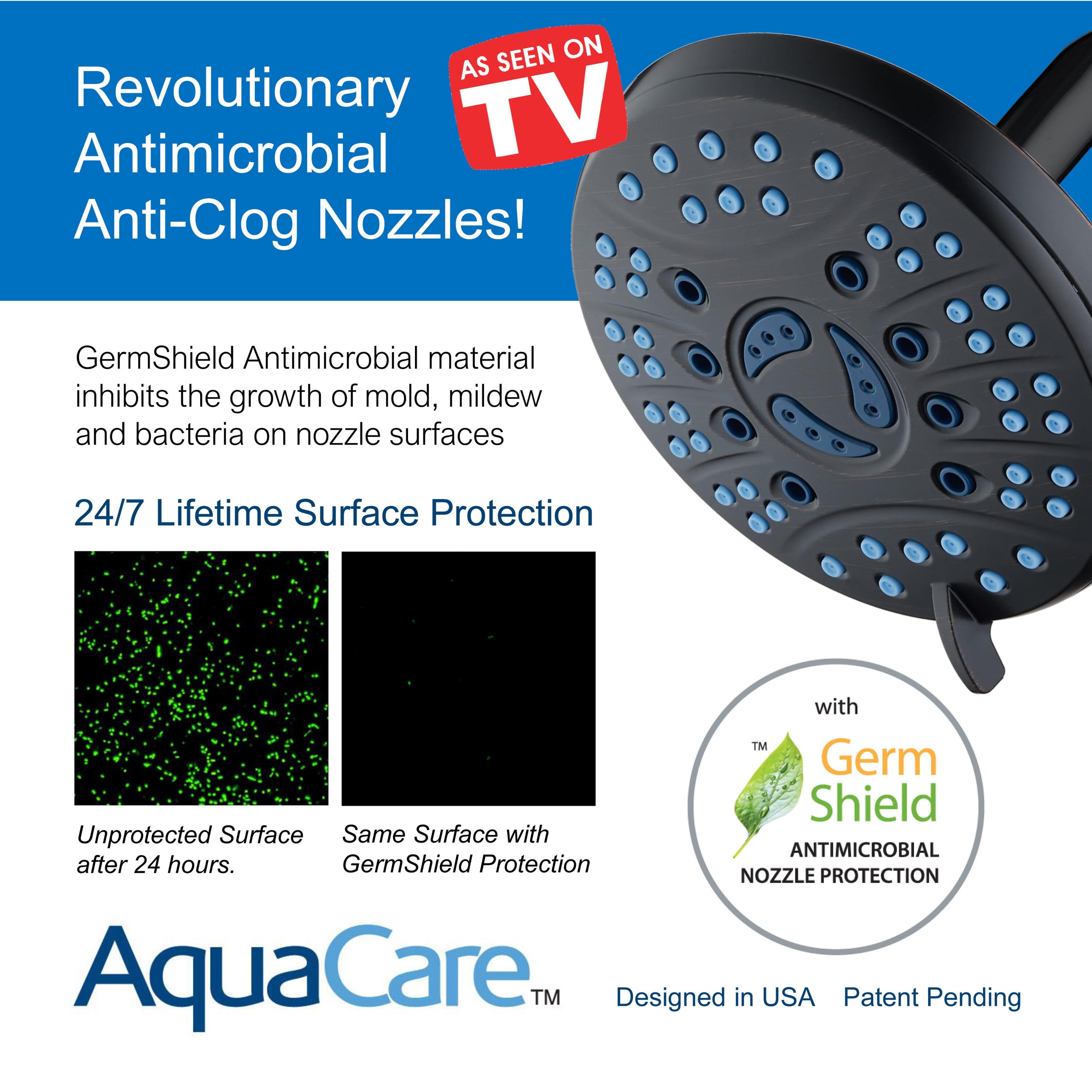 Oil-Rubbed Bronze 6-Setting Round Rainfall Shower Head