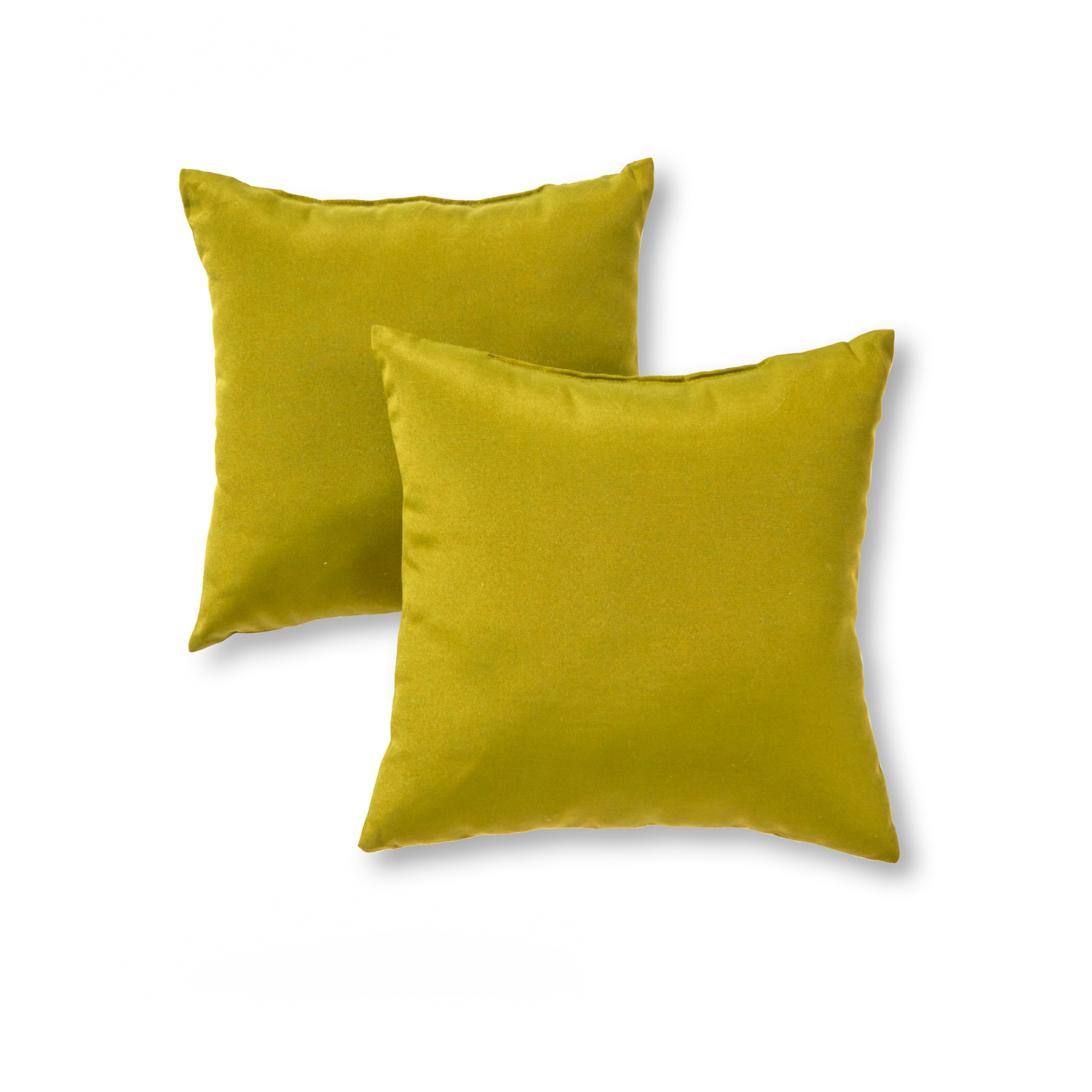 Greendale Home Fashions OC4803S2-KIWI 2-Pack Solid Kiwi Square Throw Pillow