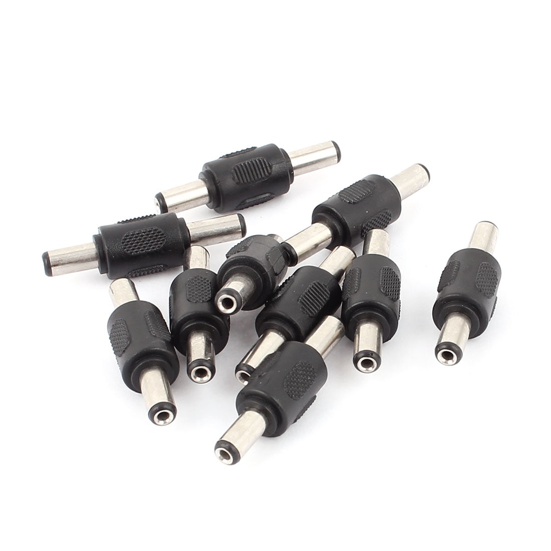 Unique Bargains 10pcs 2.1 x 5.5mm Male to Male DC Power Jack Adapter Connector for CCTV Camera #S25093001UX7950