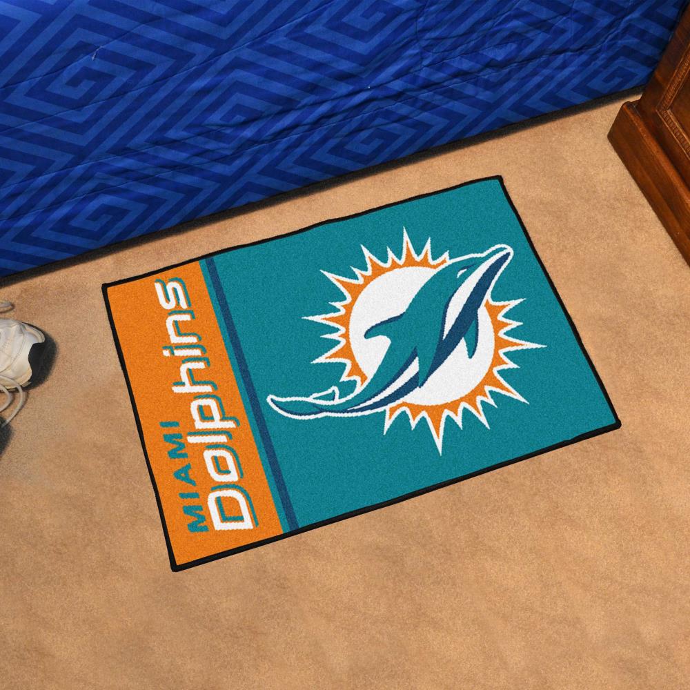 30 x 72 Miami Dolphins Ticket Rectangle Runner Mat