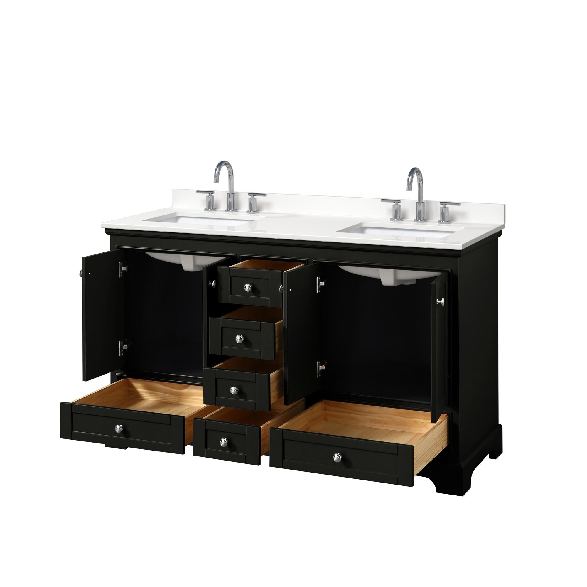 Wyndham Collection WCS202060DDEWQUS3MXX Bath-Vanity-Combo - View #2