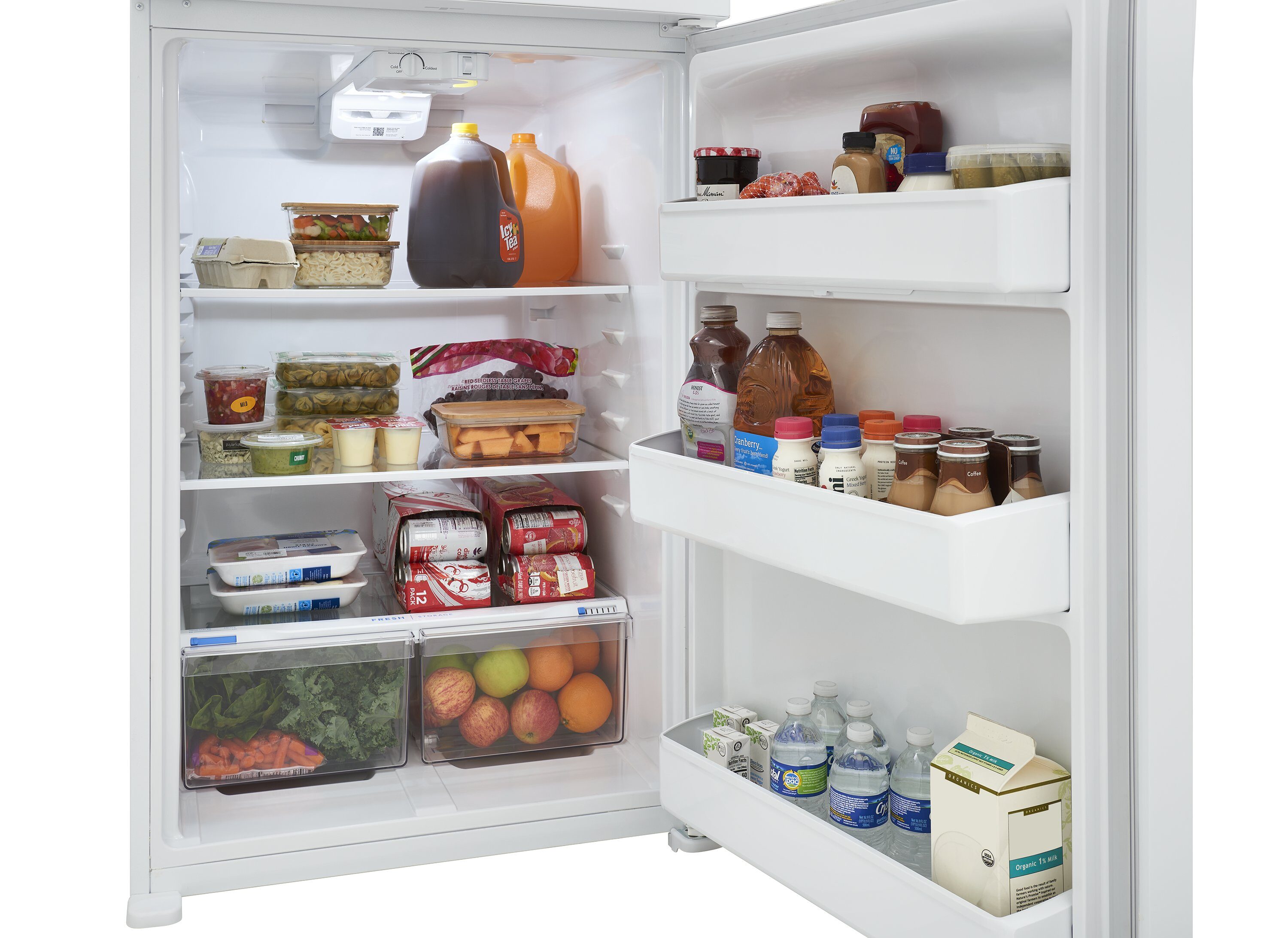 Frigidaire 20-cu ft Top-Freezer Refrigerator (White) ENERGY STAR in the ...