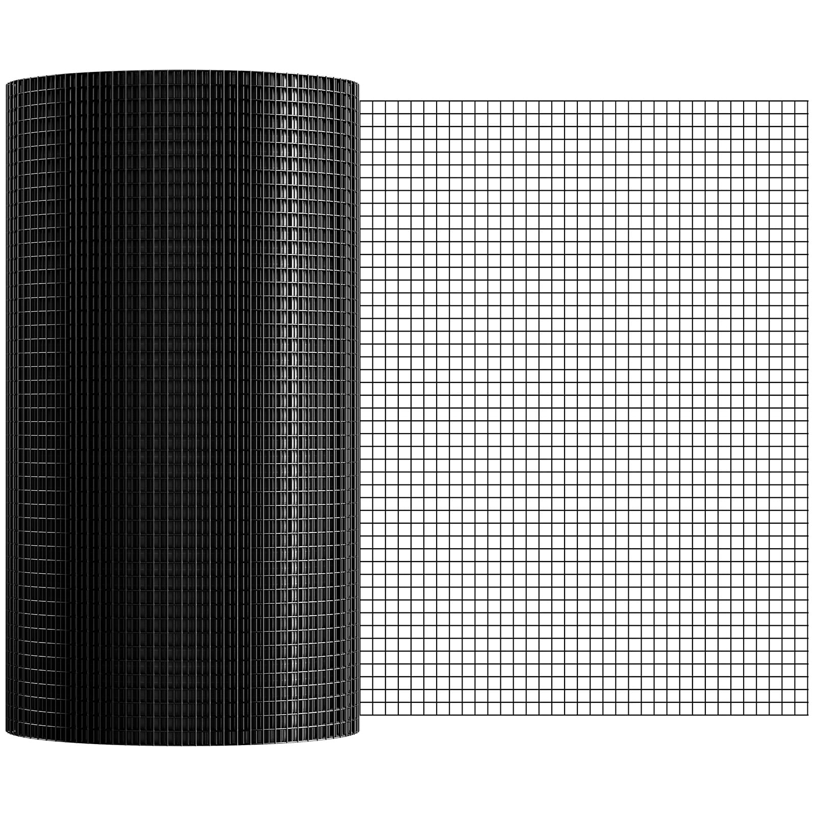 Lirago Hardware Cloth 24 ft x 100 ft Galvanized Wire Mesh Roll 19 Gauge Chicken Wire Fence Roll Vinyl Coating Metal Wire Mesh for Chicken Coop Barrier Rabbit Snake Fences Poultry Enclosures