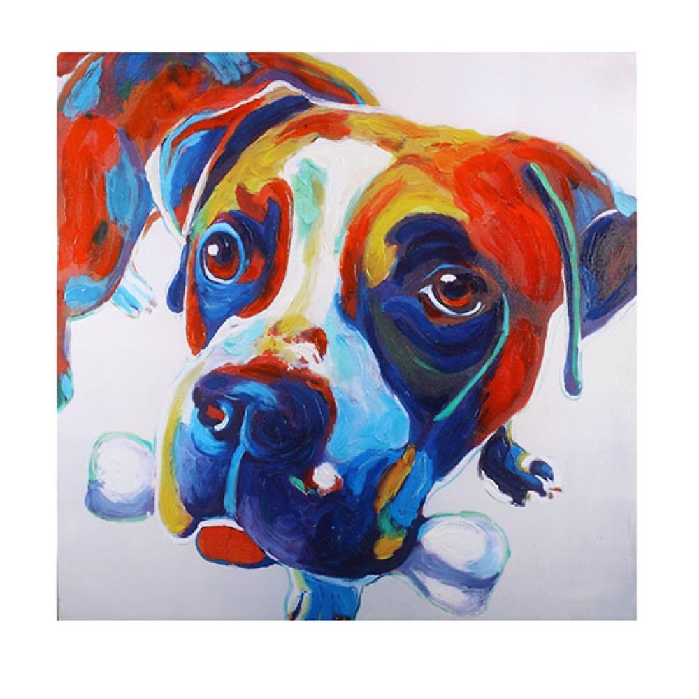 Crestview Collection CVTOP2256 40-in H x 40-in W Animals Canvas Hand-painted Painting