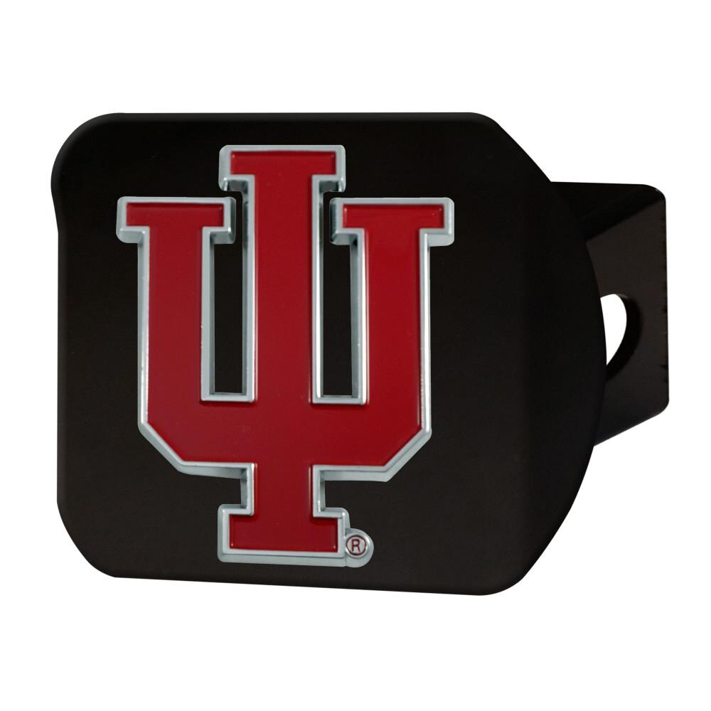 FANMATS 25027 Indiana Hoosiers NCAA Black Color Hitch Hitch Cover