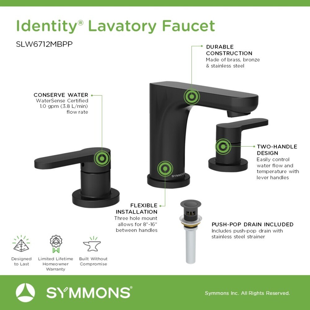 Symmons SLW6712MBPP Lavatory-Faucets - View #4