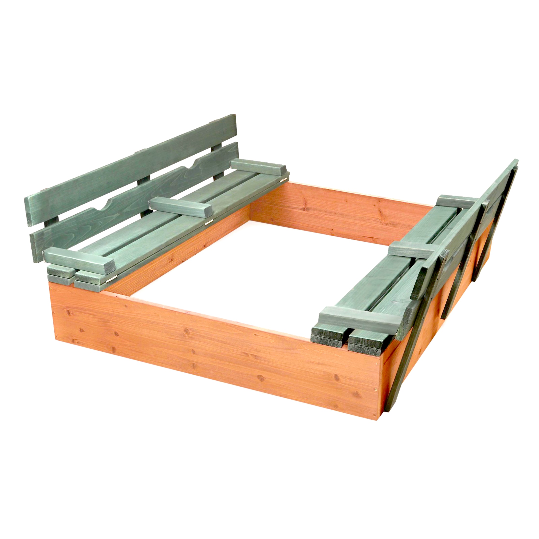Badger Basket 46.5-in x 46.5-in Multiple Colors/Finishes Square Wood  Sandbox in the Sandboxes department at