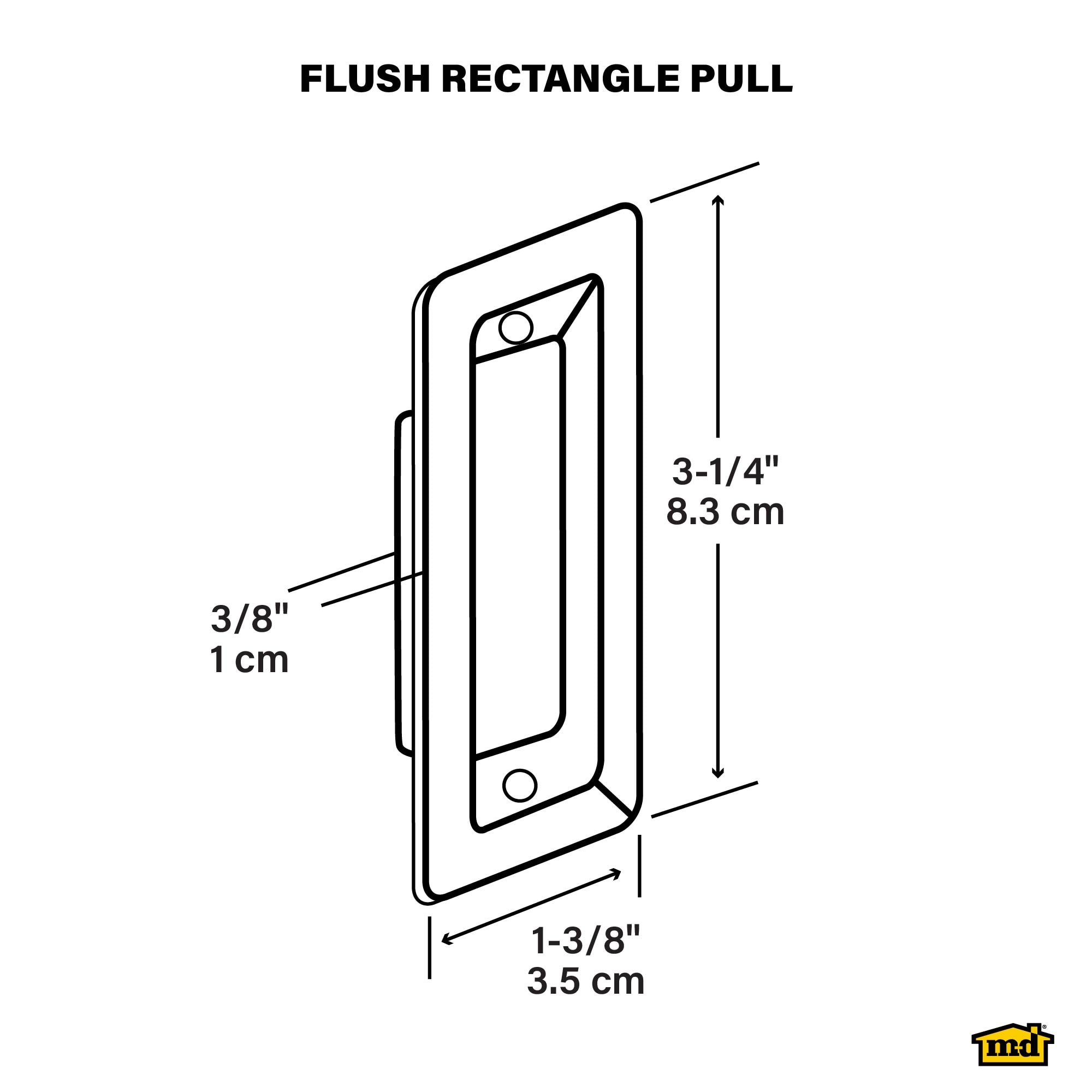 M-D 45415 Sliding-Closet-Door-Pulls - View #2
