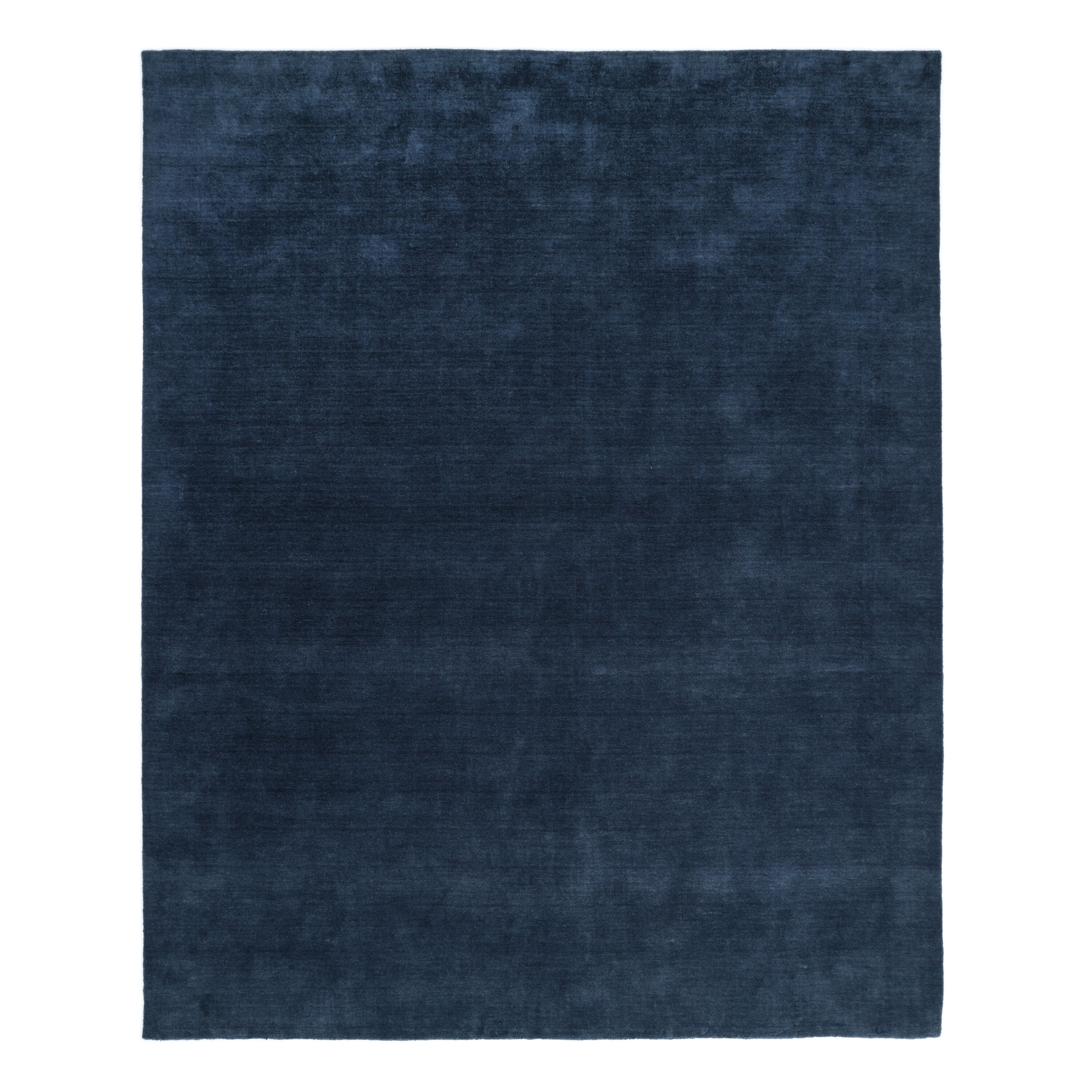 Solo Rugs - Solid 8 x 10 (ft) Loomed Wool Navy Rectangular Indoor Solid Professionally Clean Only...