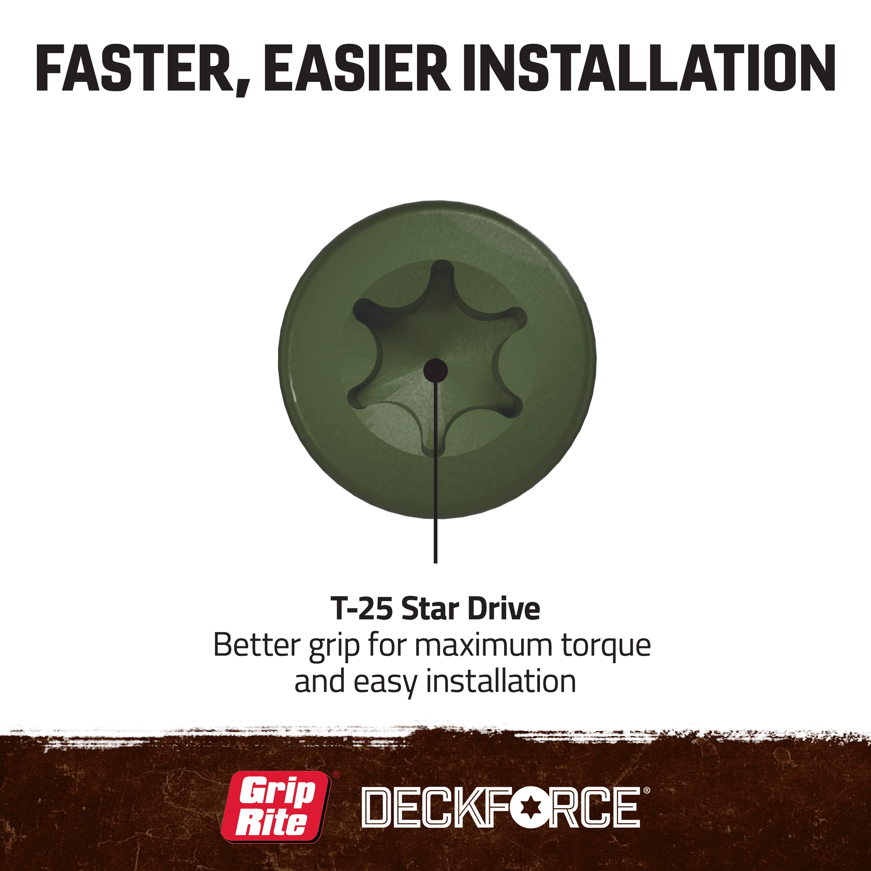 DeckForce by Grip Rite GRDF158STGR1 Deck-Screws - View #4