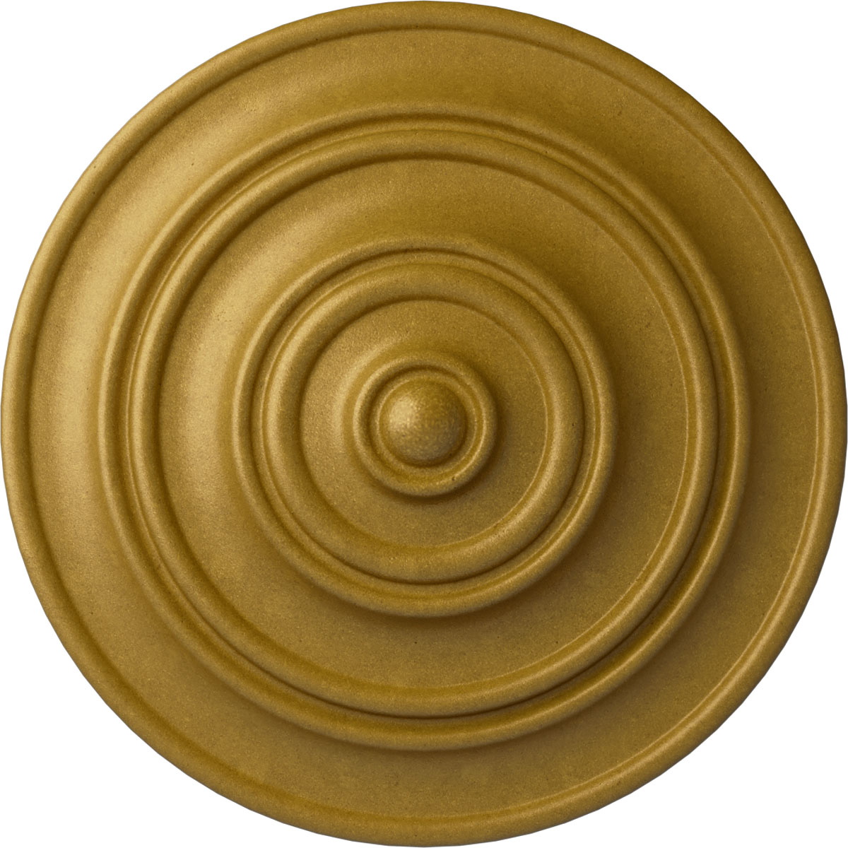 Ekena Millwork CM13CLPGS Classic 13.25-in W x 13.25-in L Painted Pharaohs Gold Polyurethane Whole Ceiling Medallion