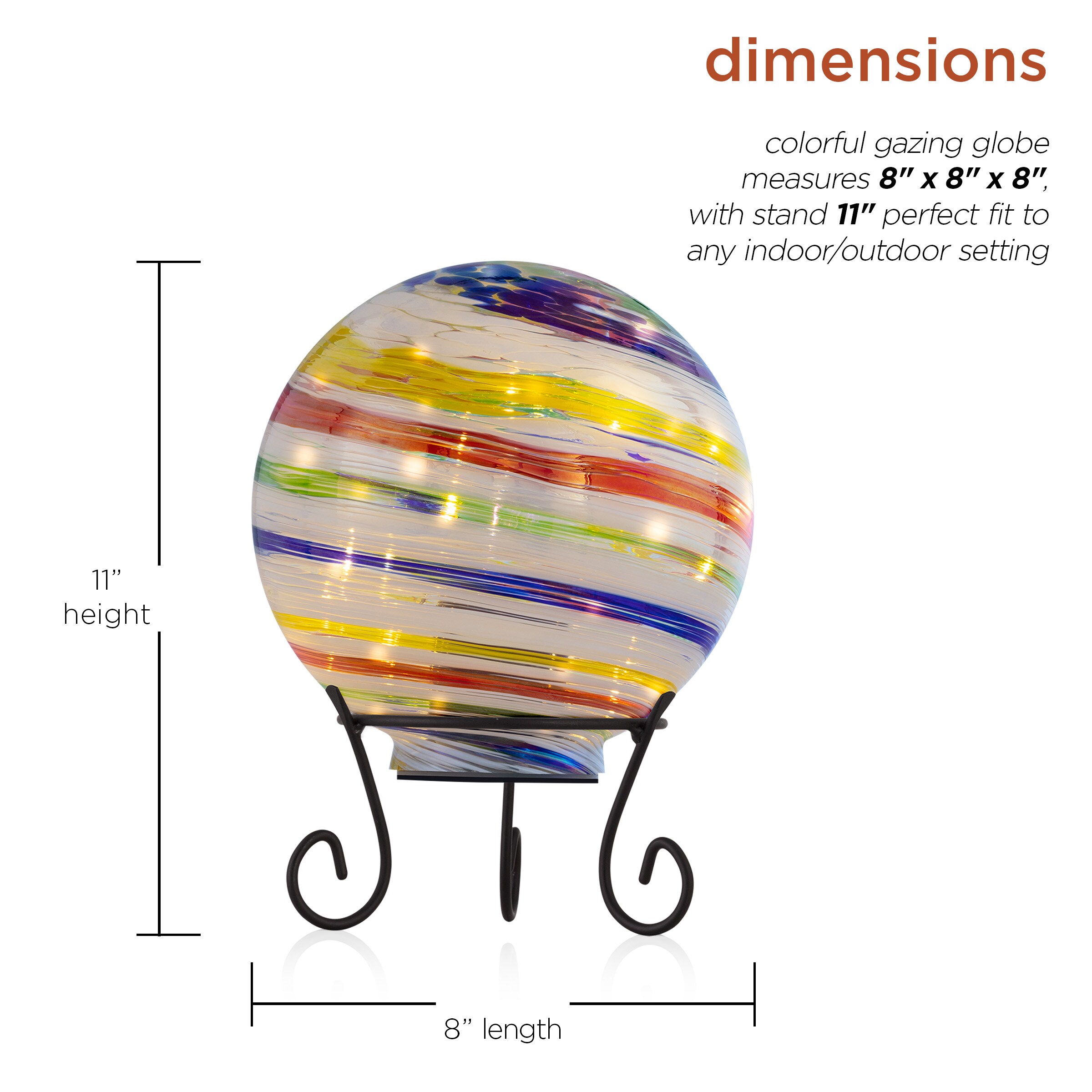 Alpine Corporation HGY310A-TM Gazing-Ball-Stand - View #3