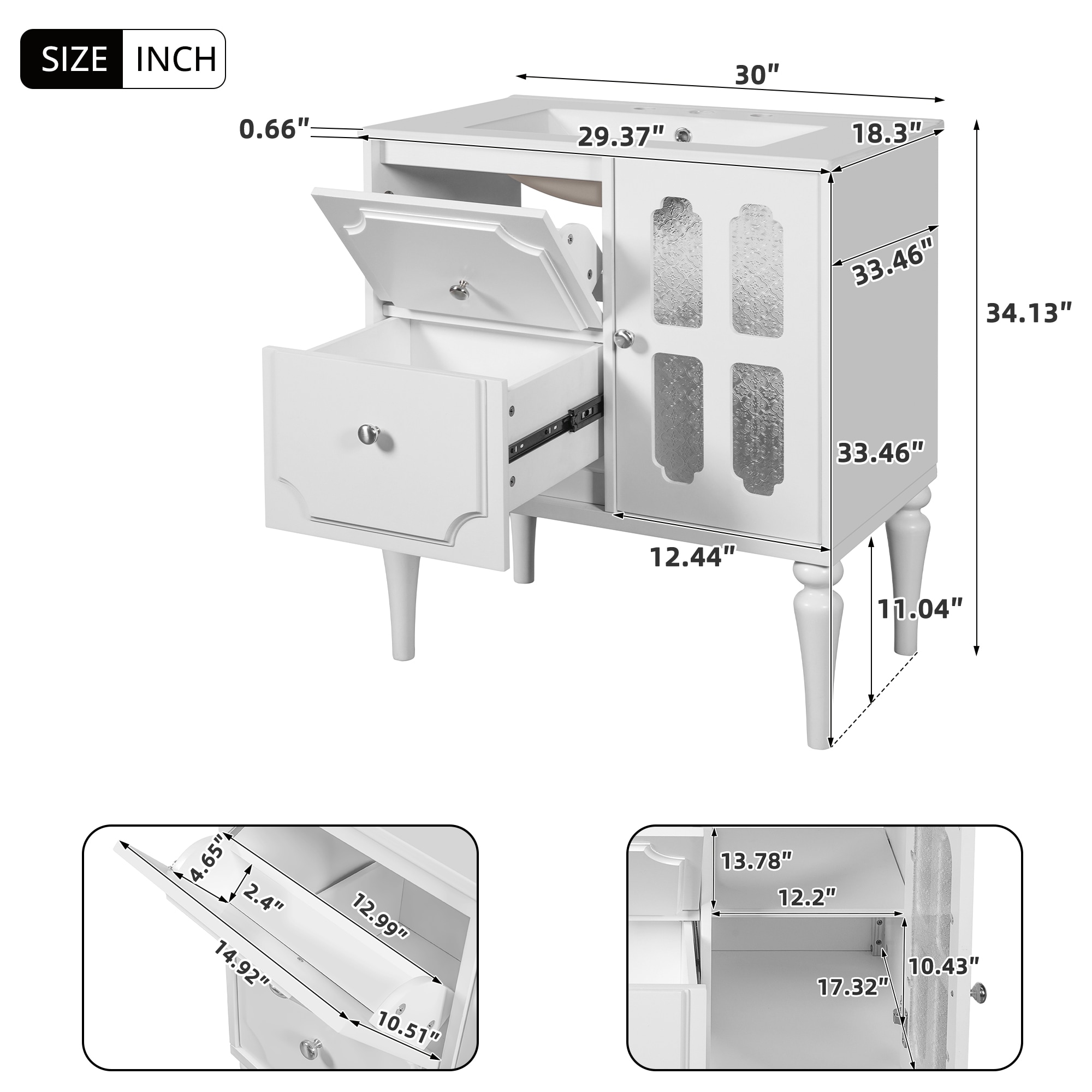 ModernLuxe L3P-N710P195635K Bath-Vanity-Combo - View #7