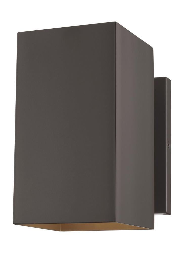 Generation Lighting 8731701EN3-10 Pohl 1 -Light 9-in H Bronze Hardwired Dark Sky Outdoor Wall Light
