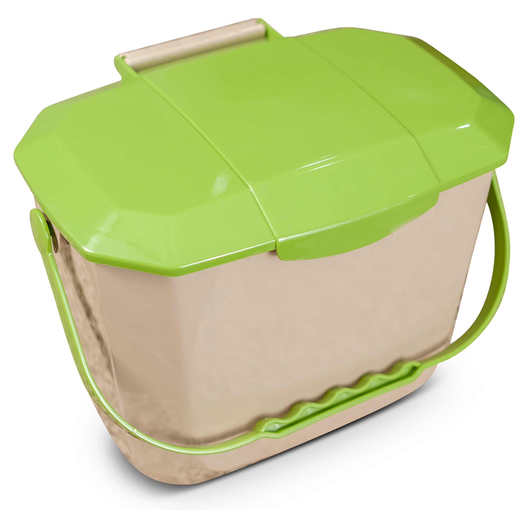 Toter 2 Gallon Kitchen Composting Container with Lid - Beige