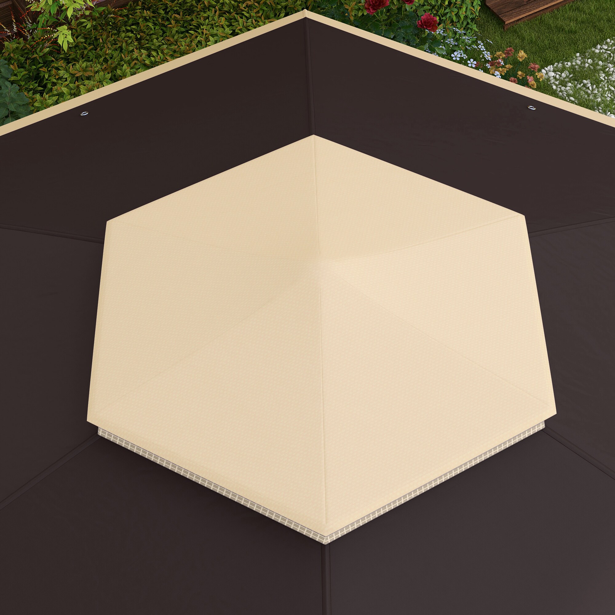 Kahomvis AOS-QP109-258 Wood-Resin-Gazebos - View #5