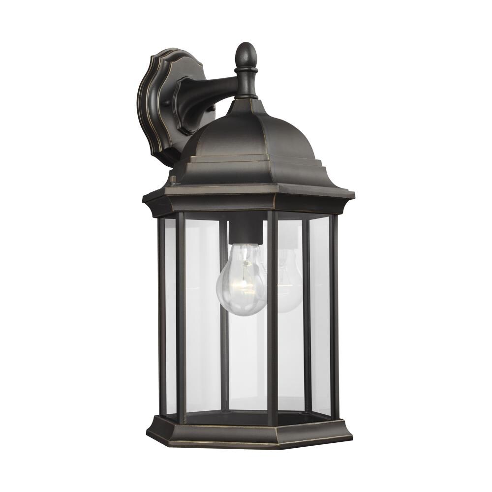 Generation Lighting 8438701-71 Sevier 1 -Light 18.7500-in H Antique Bronze Hardwired Outdoor Wall Light