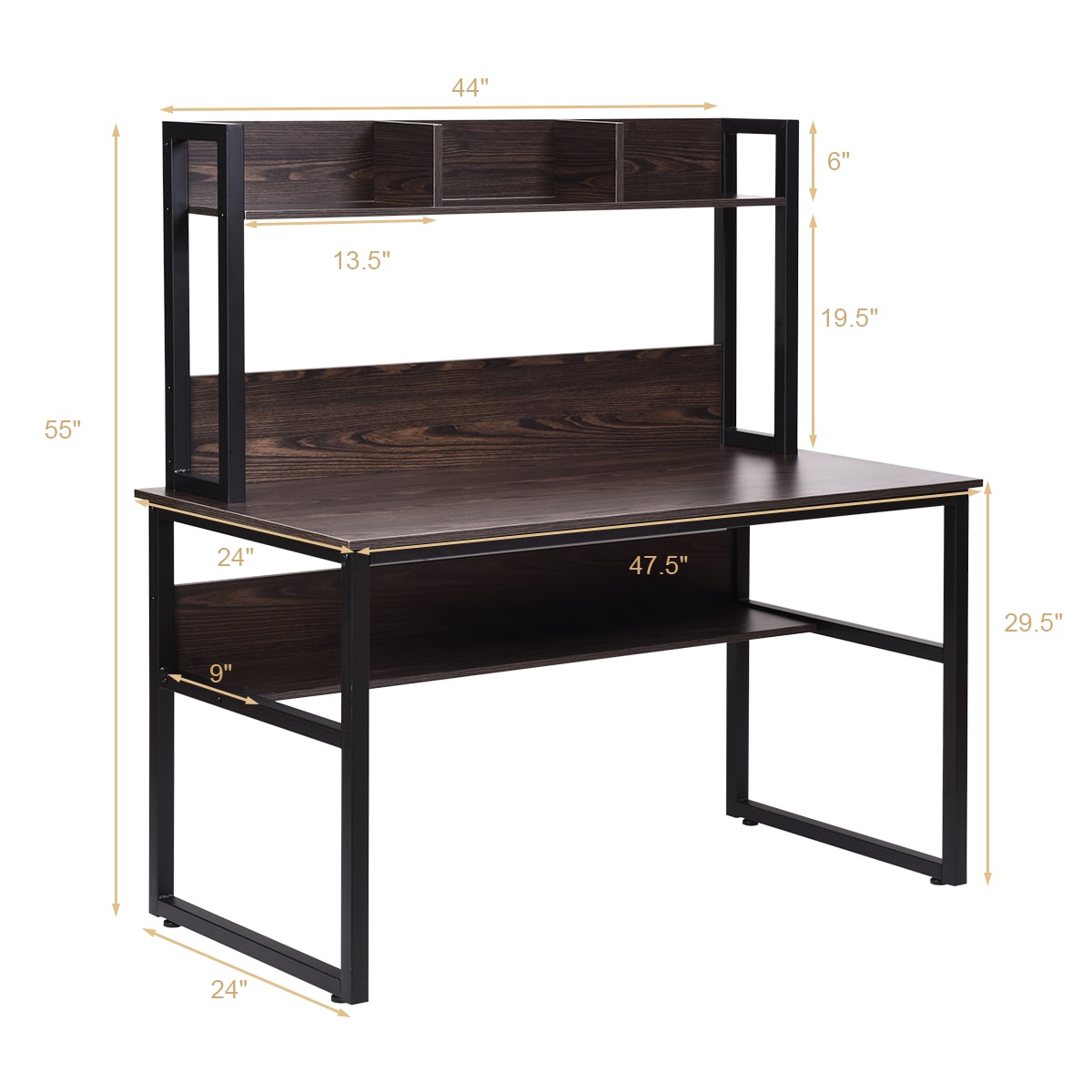 Costway HW63086GR desks - View #2