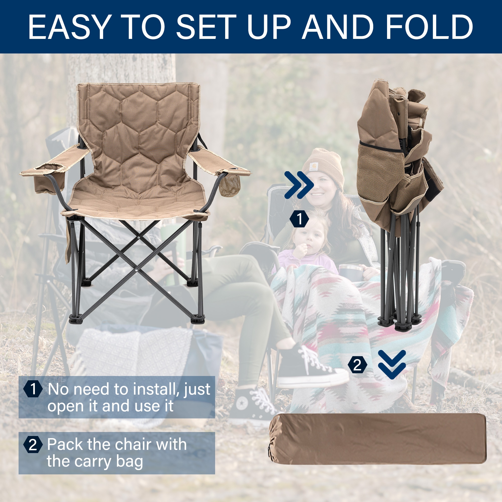 Mondawe MO-P4AC2418BKA1 Beach-Camping-Chairs - View #4