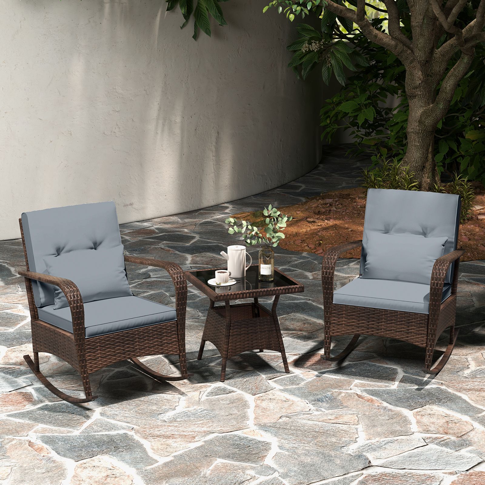 Slickblue D-CO-RG98617WH Patio-Conversation-Sets - View #2