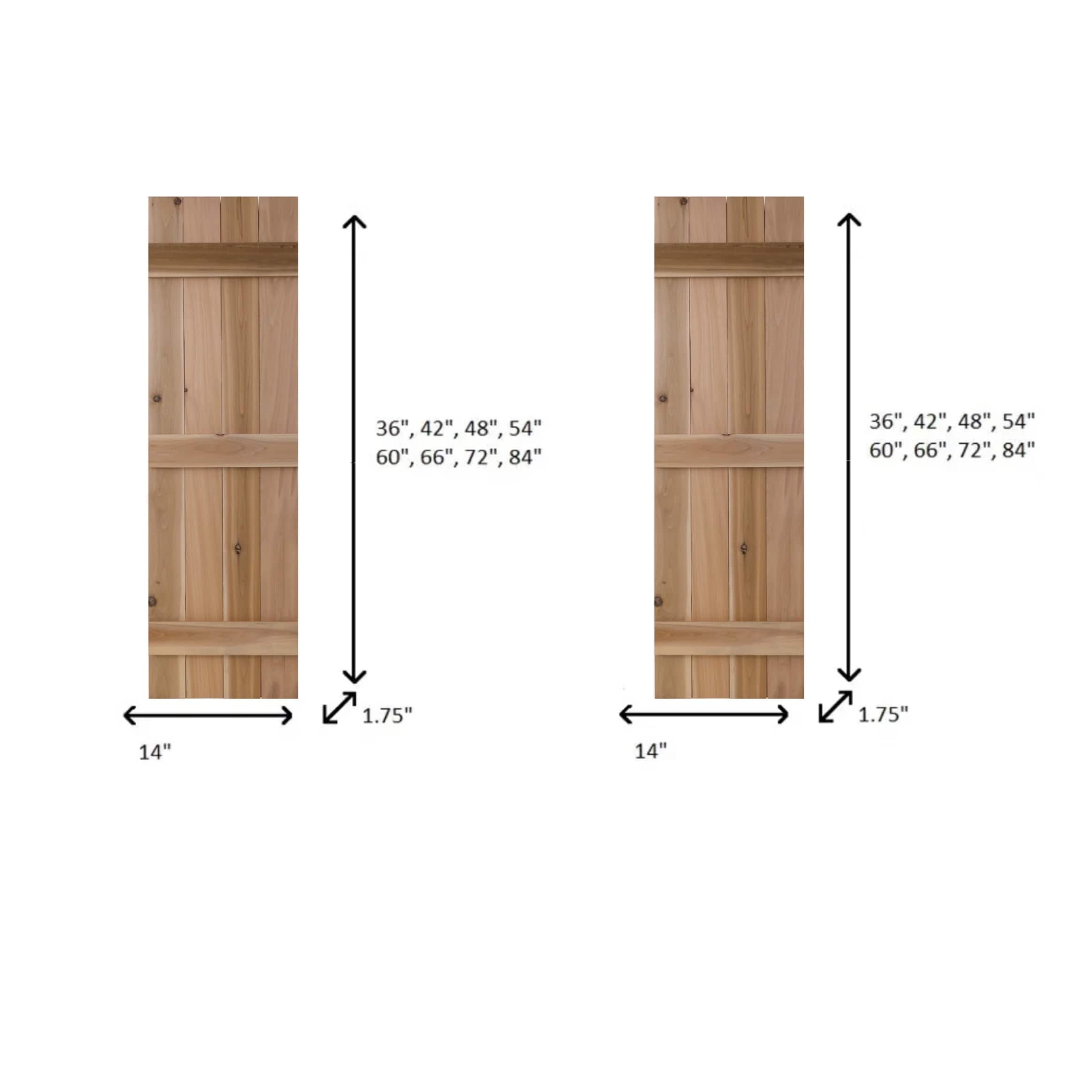 Dogberry WTRAD1460UNFIDOUB Exterior-Shutters - View #2