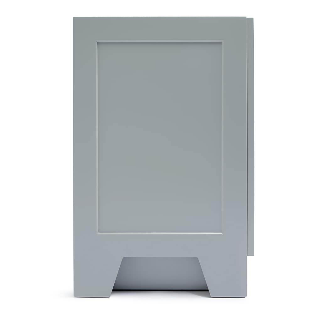 Taylor 72" Gray Double Freestanding Vanity with Brass Hardware