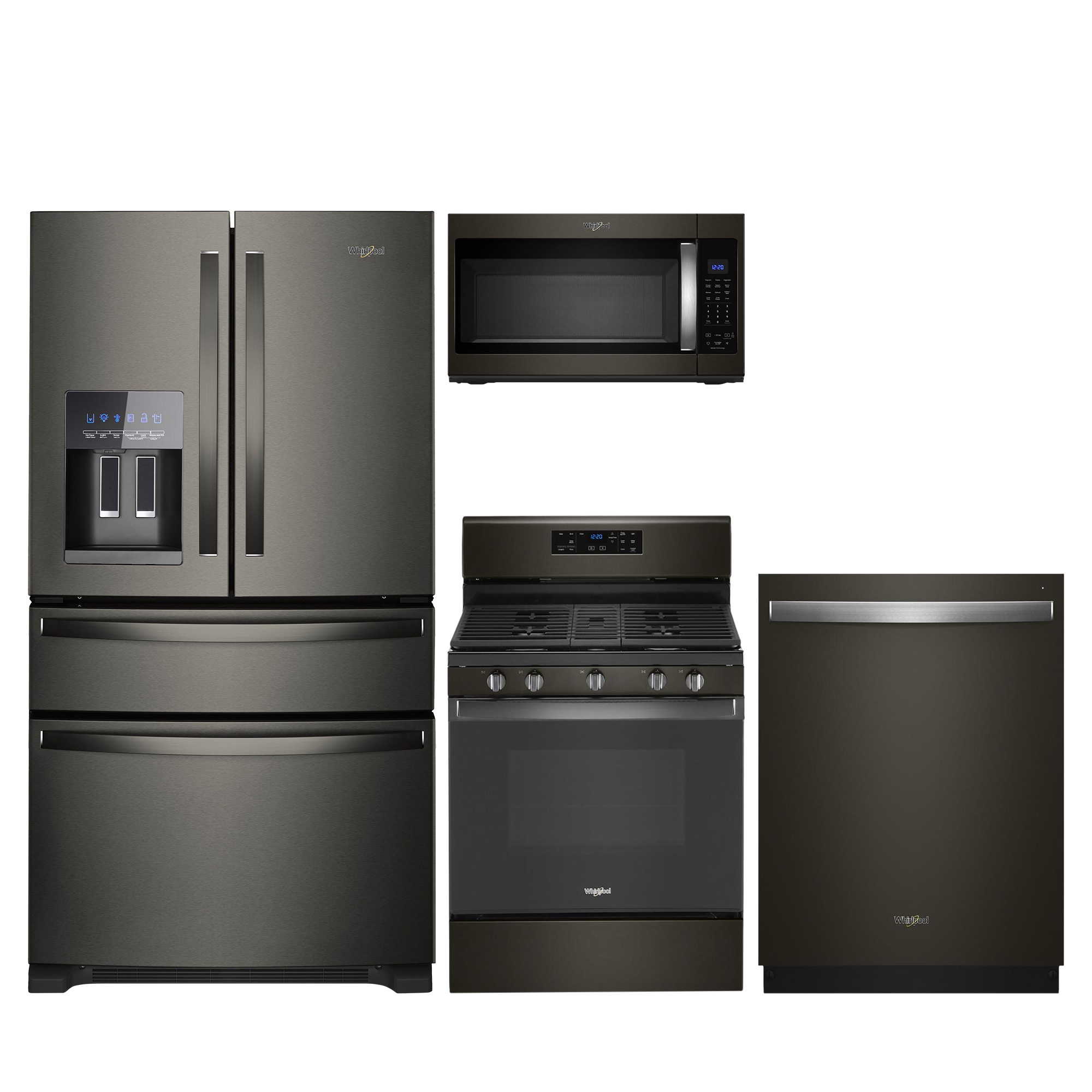 Black stainless steel Kitchen Appliance Packages at