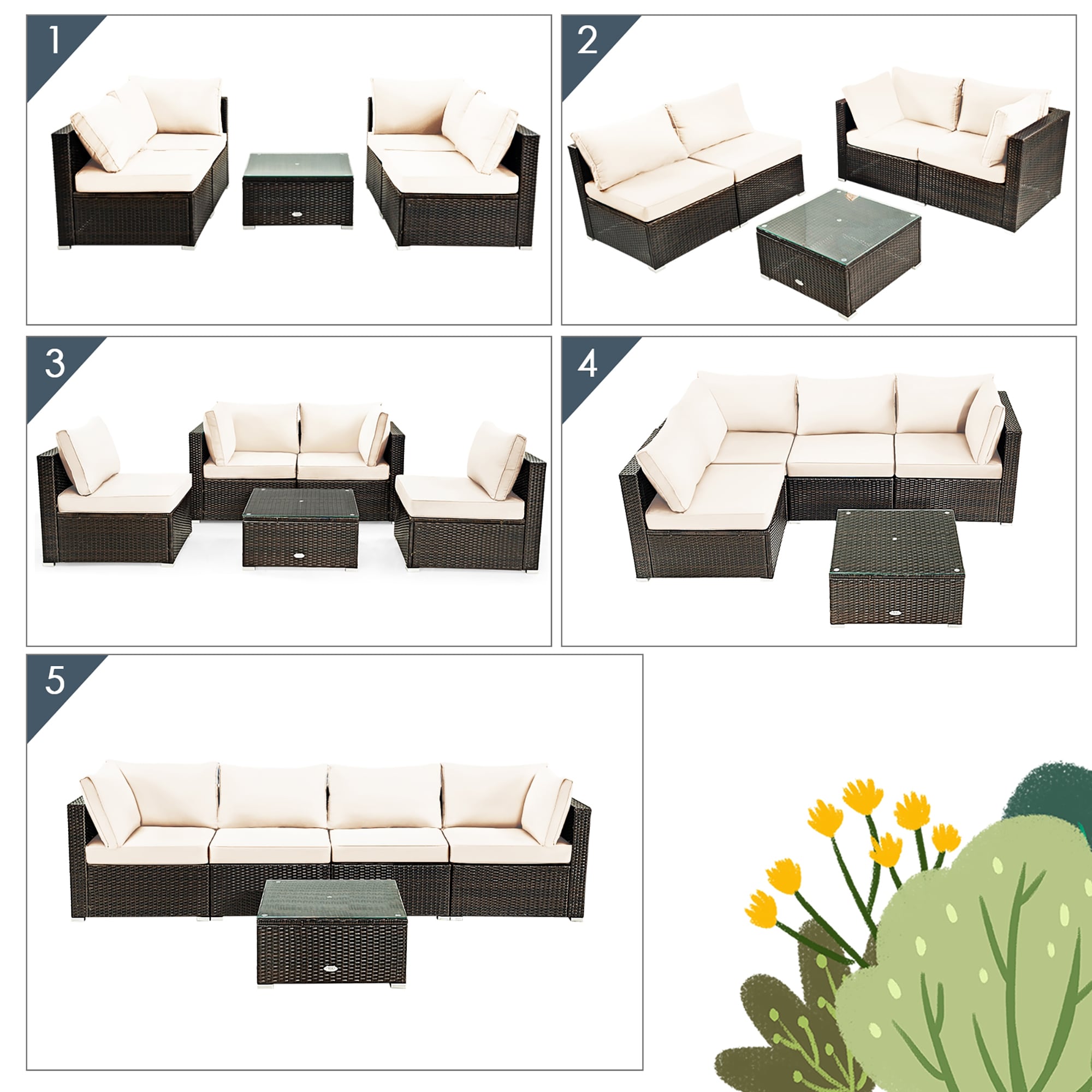 BABOOM BOM-BWH+-CO Patio-Conversation-Sets - View #7