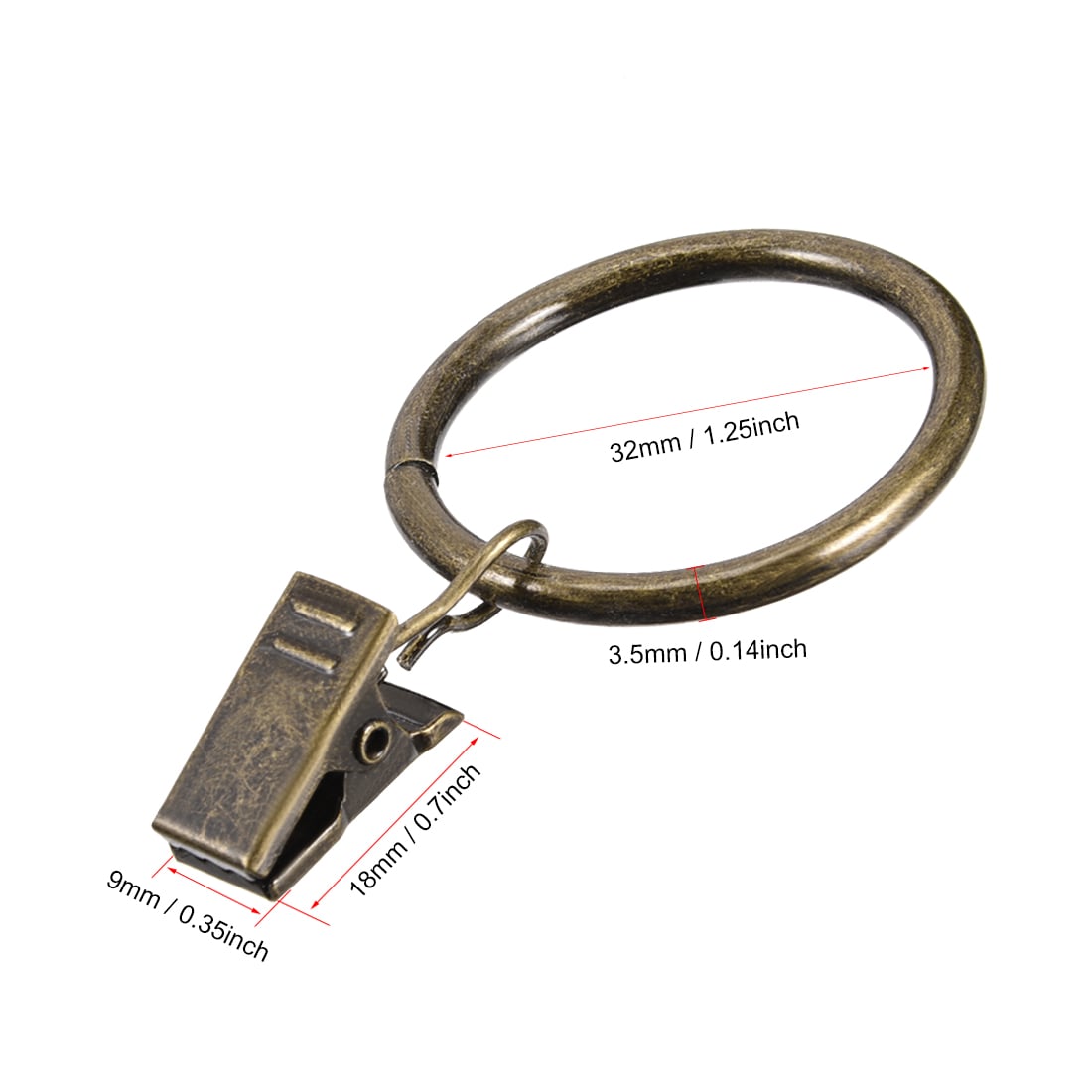 Unique Bargains S25093001UX7542 Curtain-Rings - View #2