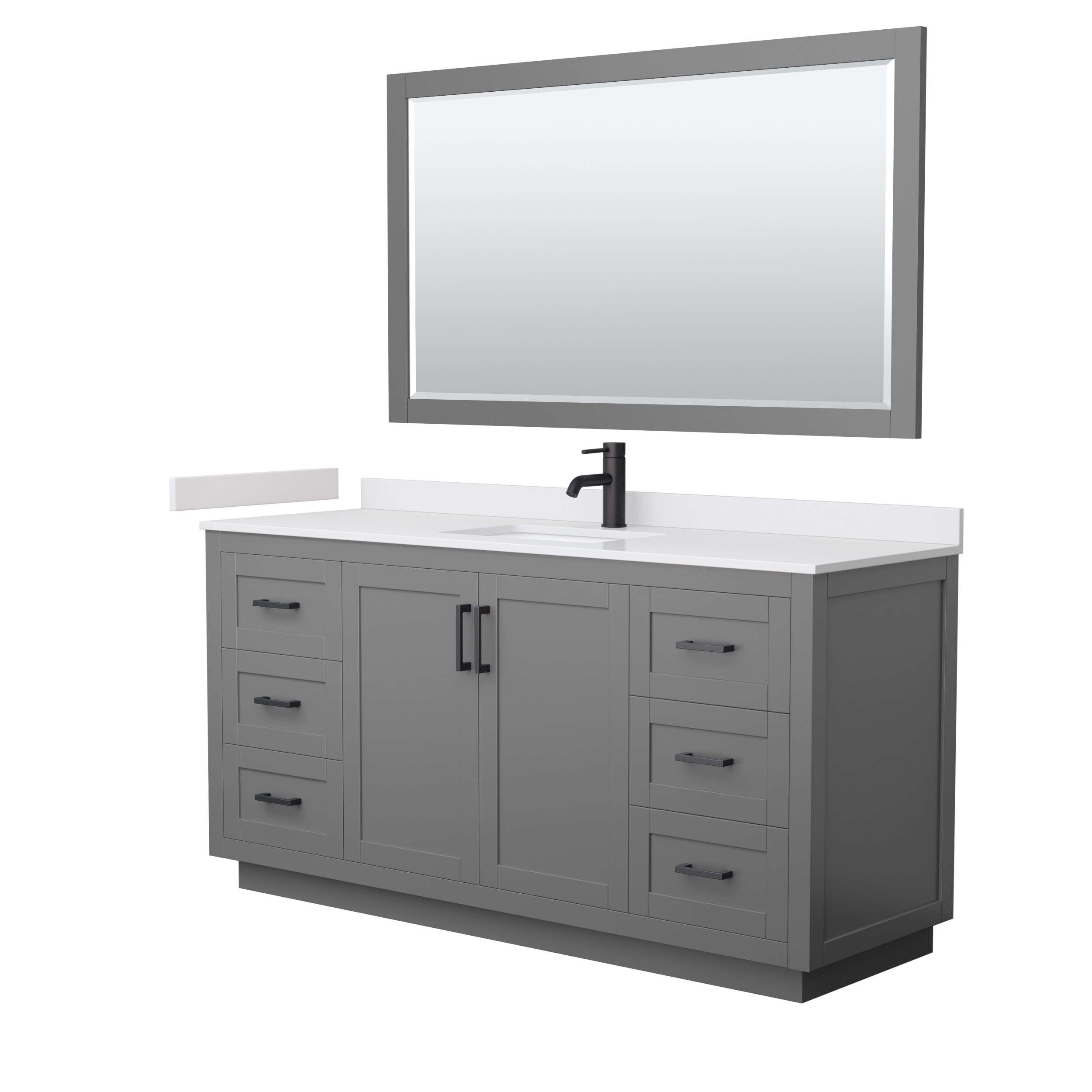 Wyndham Collection WCF292966SGBWCUNSM58 Bath-Vanity-Combo - View #2