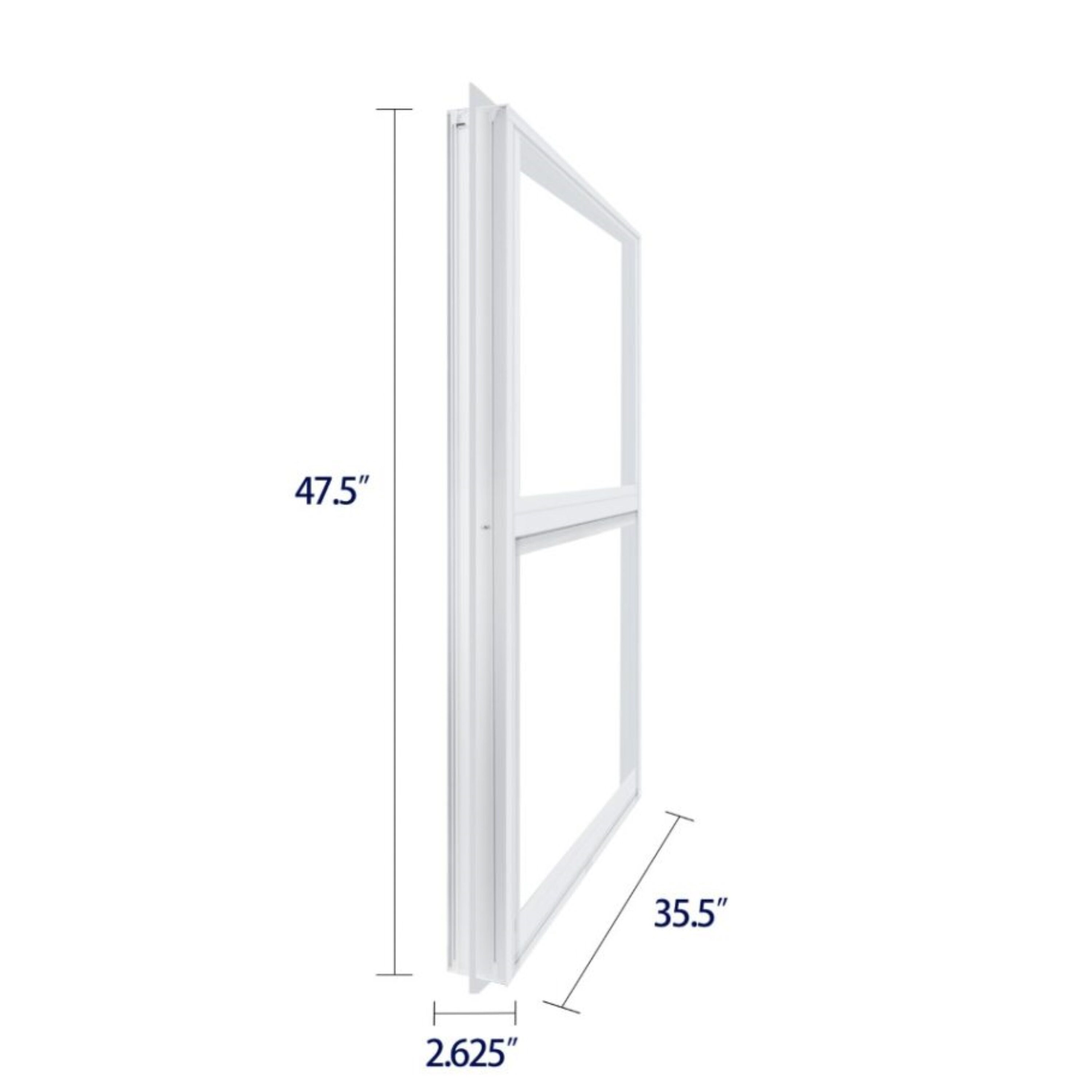 RELIABILT 46000 Series 35-1/2-in x 47-1/2-in White Aluminum New ...