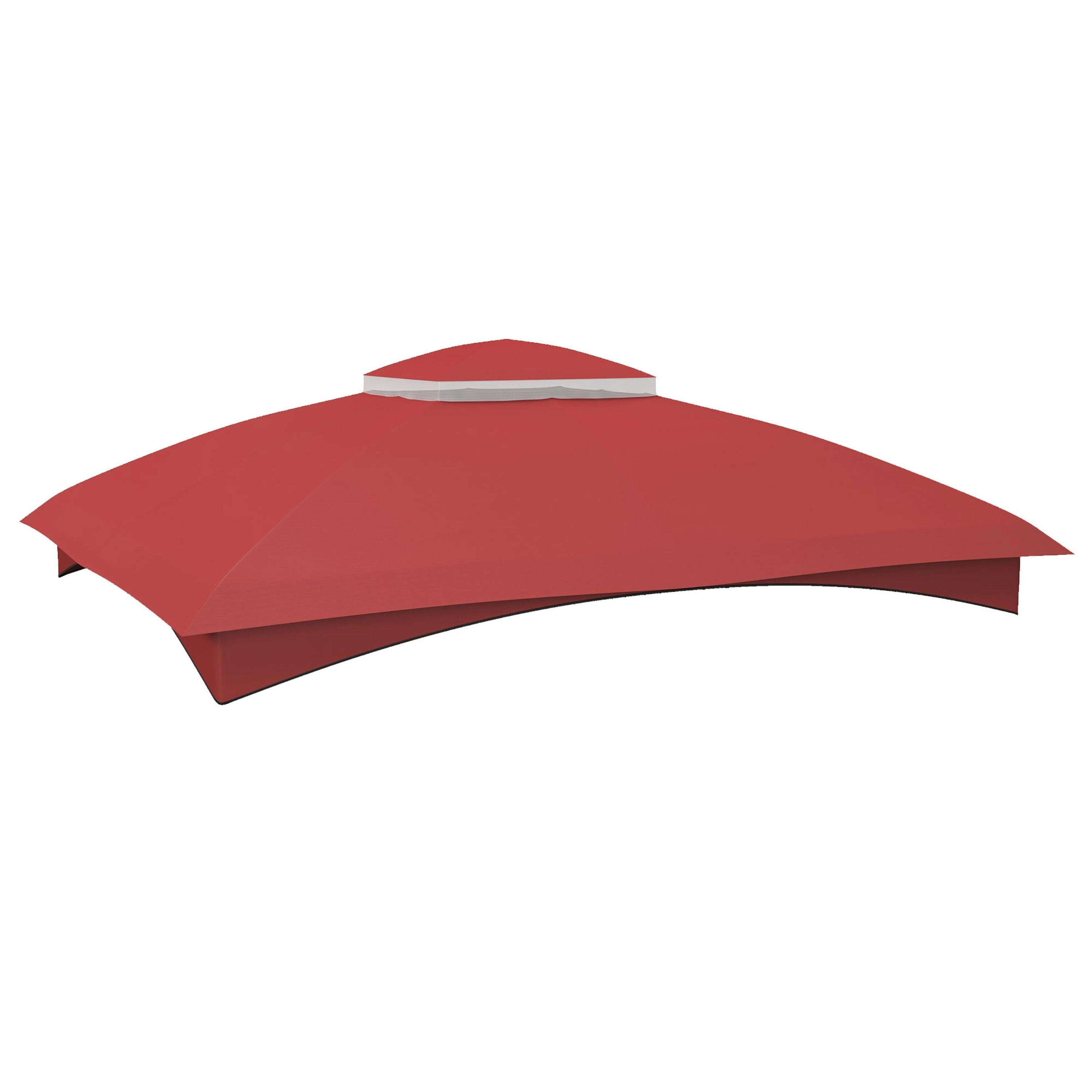 Bayfeve BFAOS-4267-CPA Gazebo Cover Top Wine Red Canopy replacement top