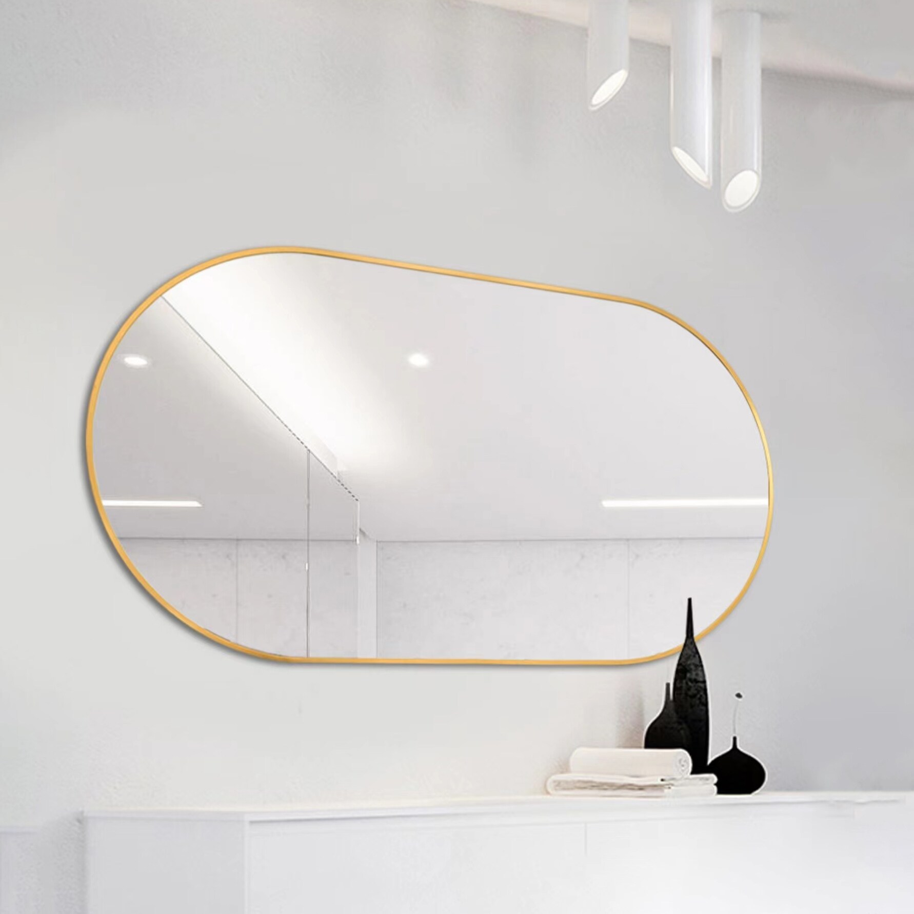 Forclover WBSGO70951 Framed-Bath-Mirrors - View #2