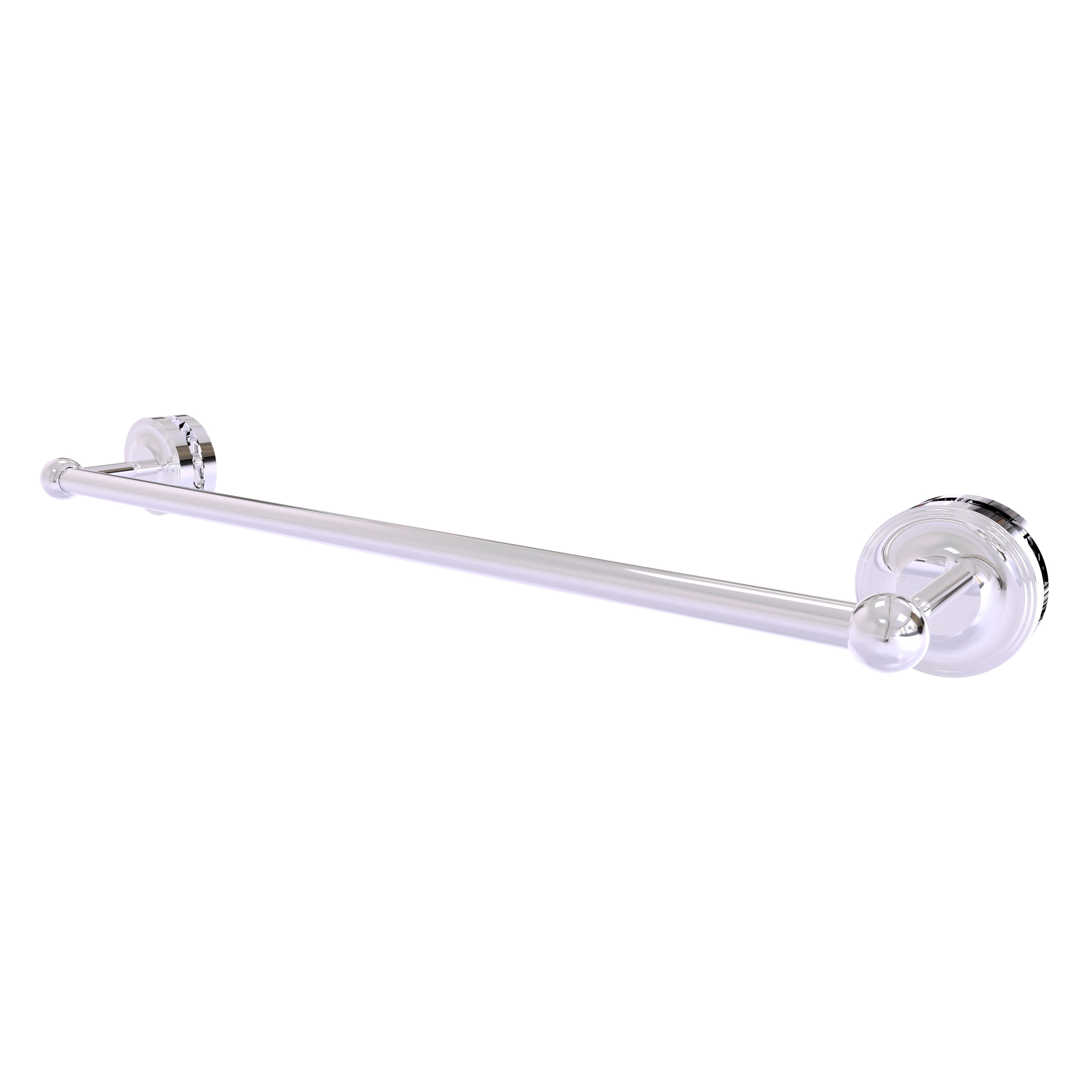 Allied Brass PR-41-SM-24-PC Prestige Regal 24-in Polished Chrome Wall mount Single Towel Bar