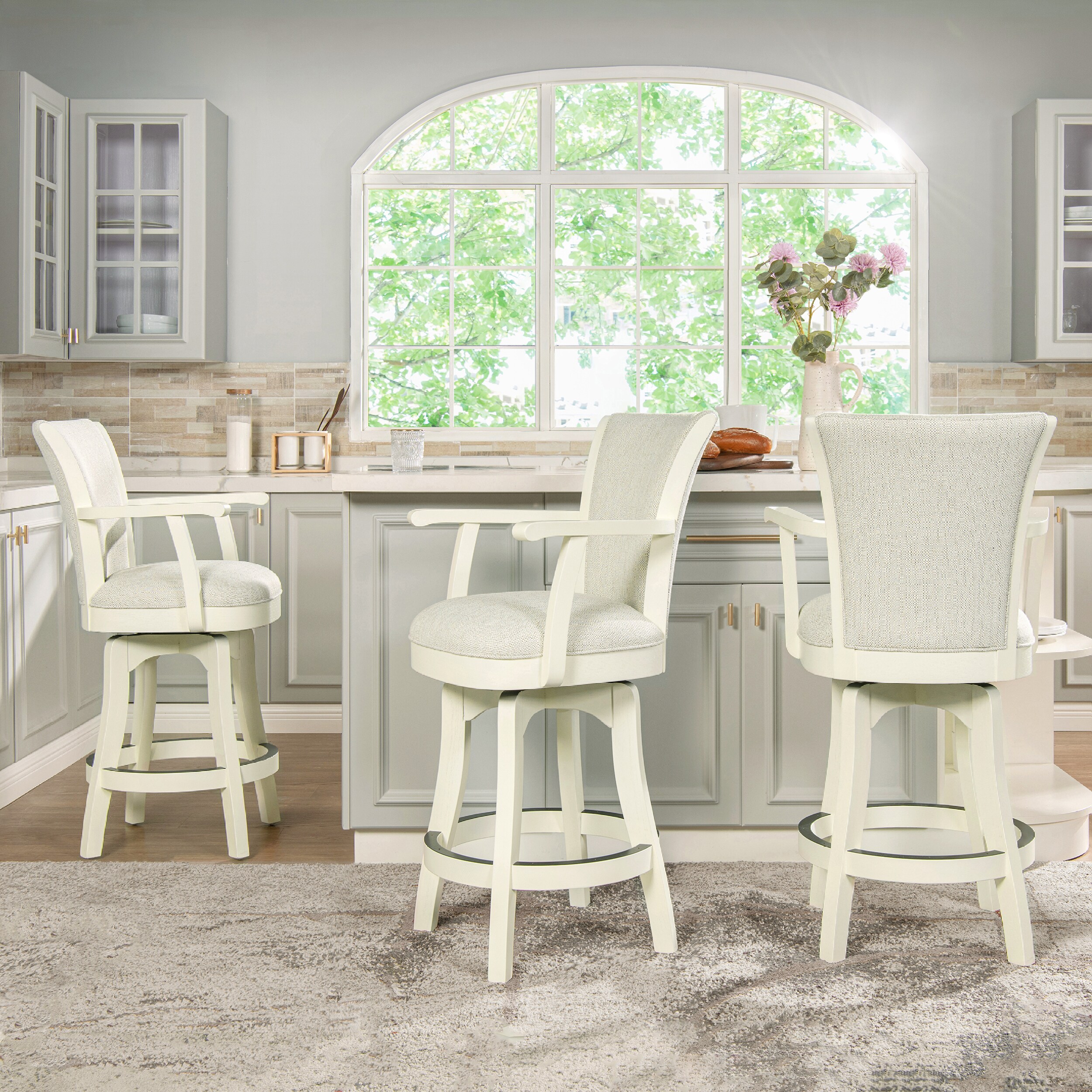 Jennifer Taylor Home 81041W-PPW stools - View #3