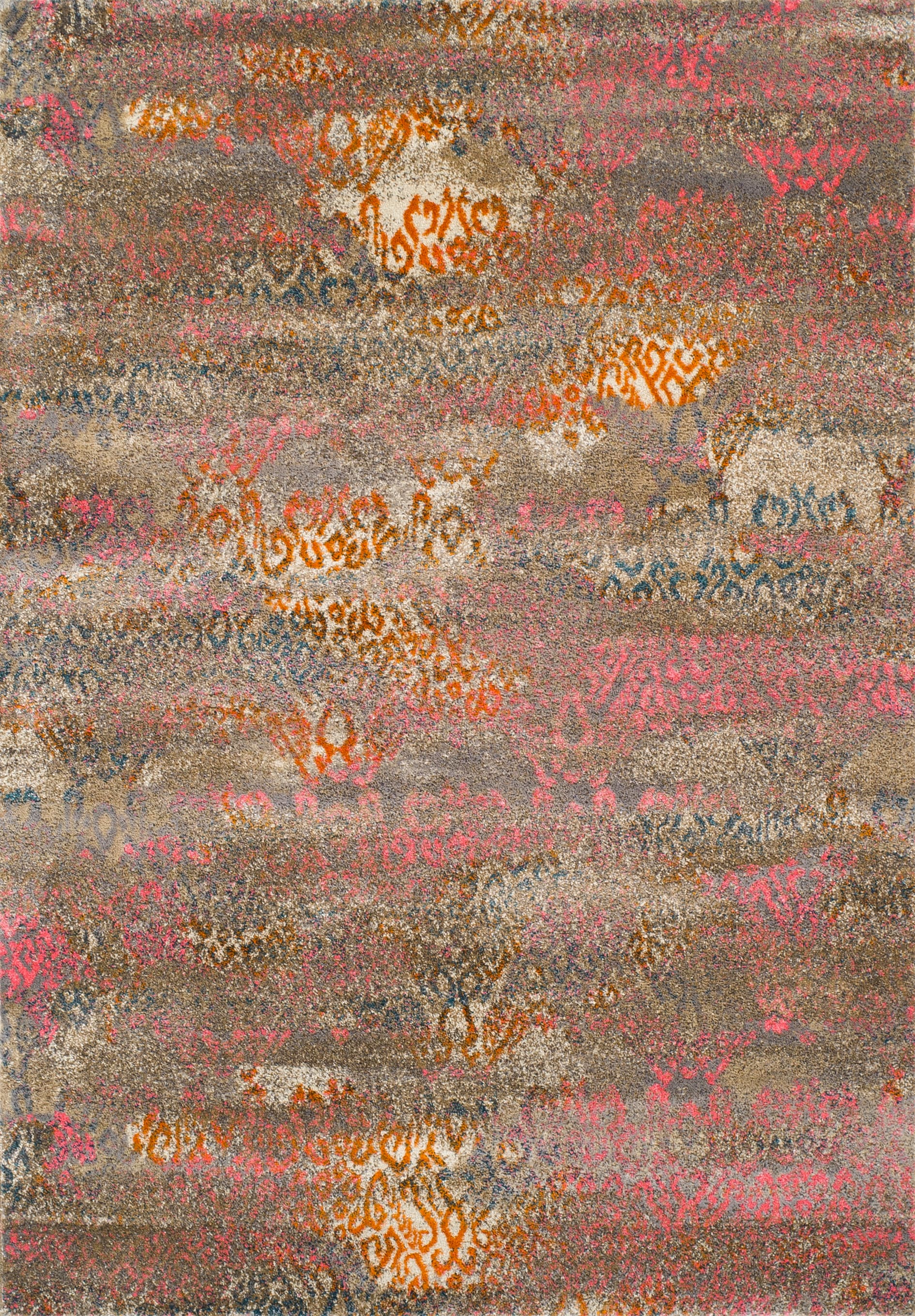 Addison Rugs ABA36PI5X8 Bria 5 x 8 (ft) Polyester Pink Rectangular Indoor Abstract Bohemian/Eclectic Area rug