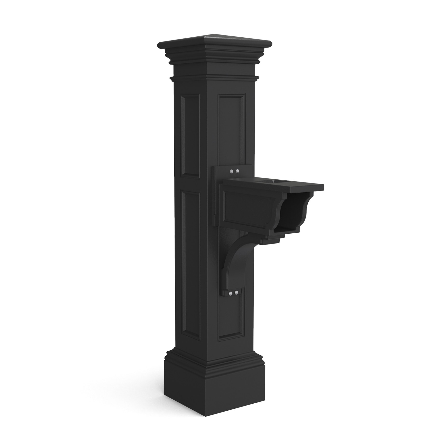 Mayne Black Polymer 4 x 4 Mount Mailbox Post in the Mailbox Posts department at Lowes