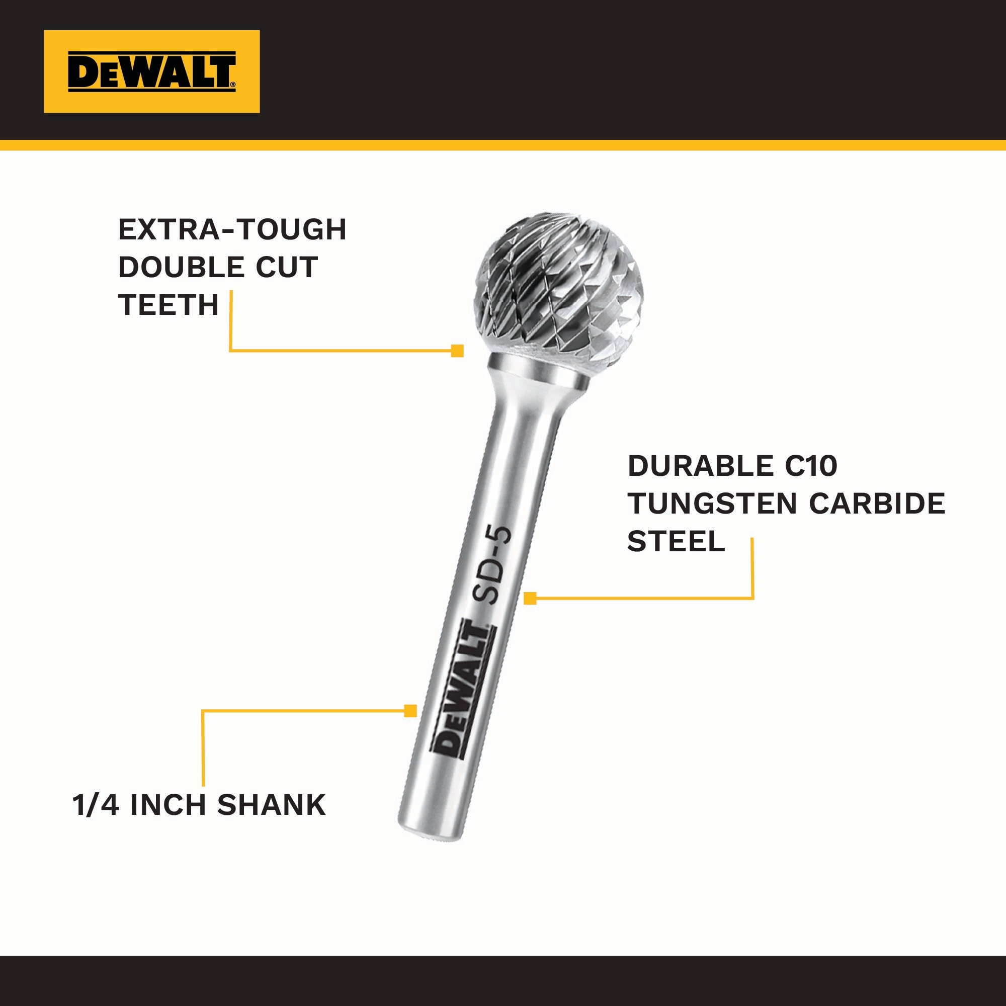 DEWALT DXCBTJSD5 Rotary-Tool-Bits-Wheels - View #3