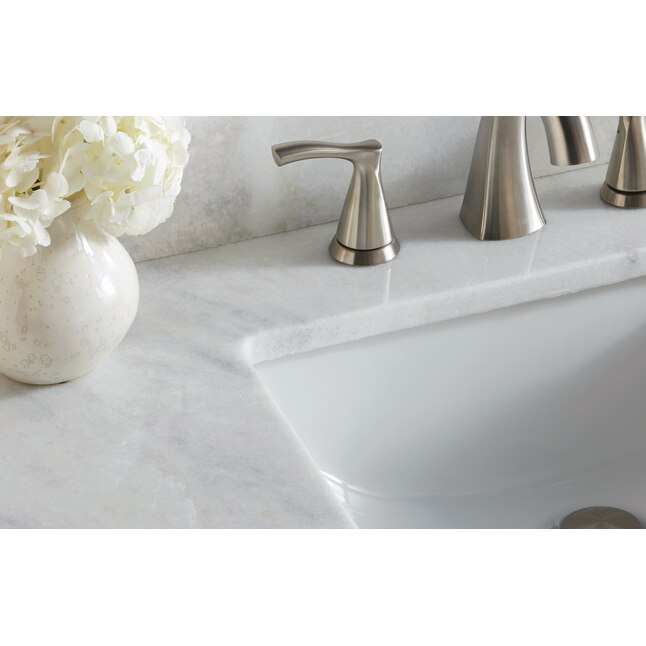 allen + roth 37-in Shadow Storm Natural Marble Undermount Single Sink 3 ...