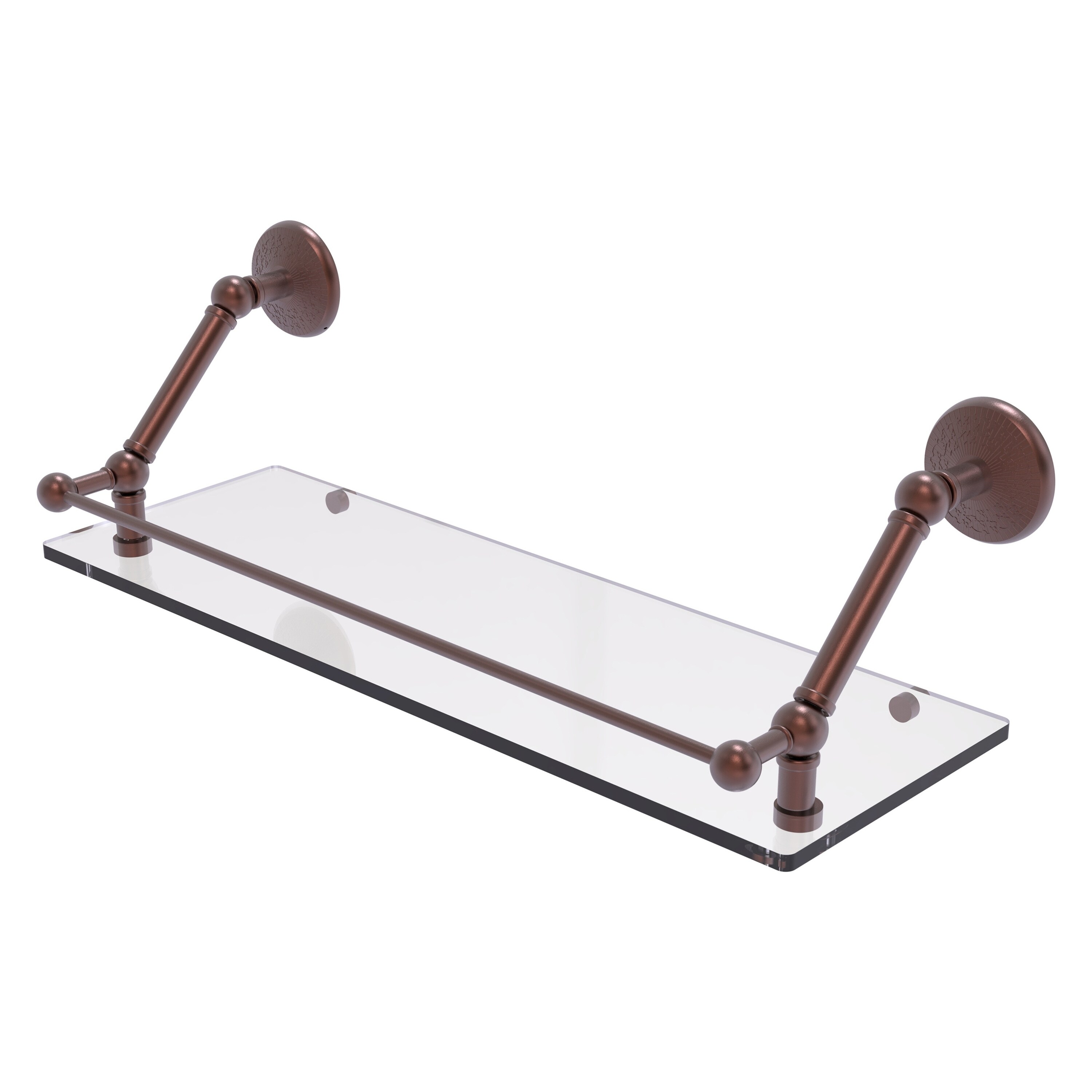 Allied Brass PMC-1-24-GAL-CA Prestige Monte Carlo Antique Copper Wall mount Bathroom Shelf ( 24-in x 8-in x 8-in )