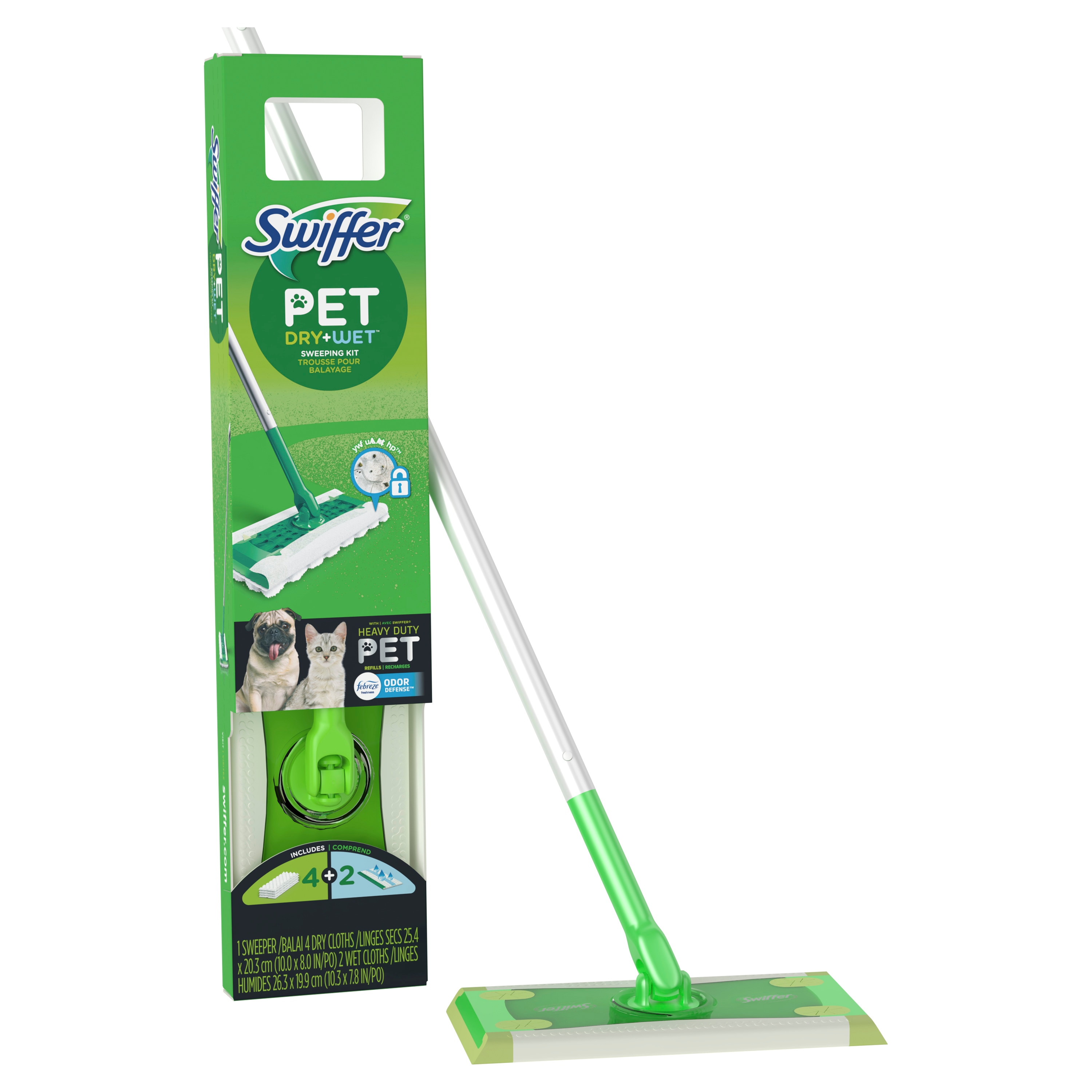 Swiffer Sweeper Heavy Duty Wet Mopping Cloths Pet 20ct : Cleaning