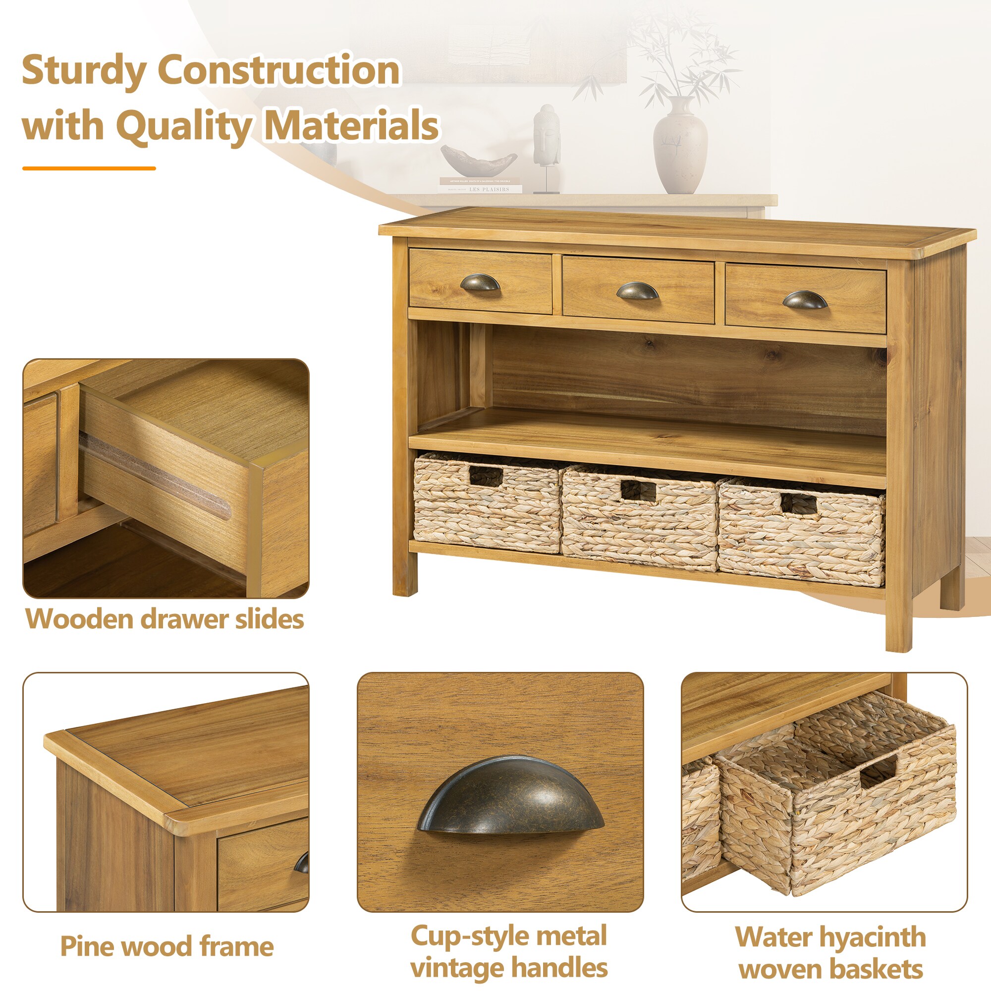 ModernLuxe N715P215584N Console-Sofa-Tables - View #5