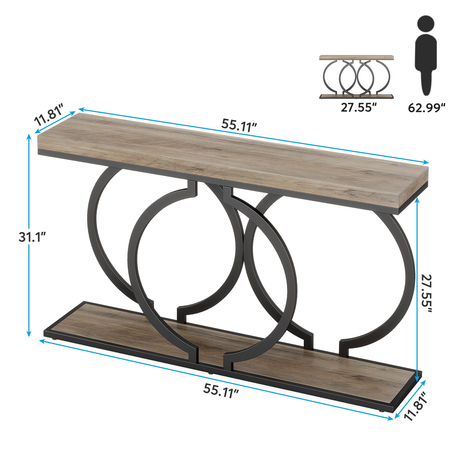 Tribesigns LWFD-XK00330 Console-Sofa-Tables - View #7