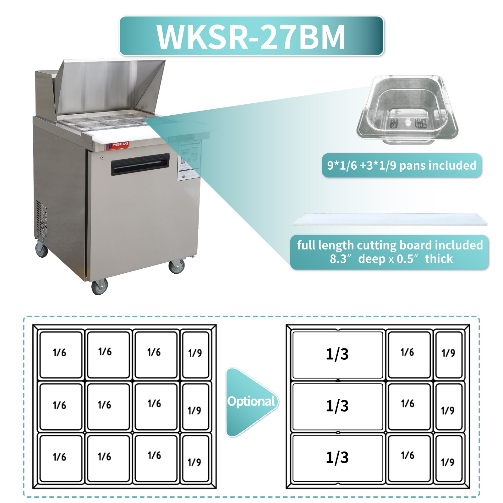 Jeremy Cass HZWKISR27BM Commercial-Refrigerators - View #4