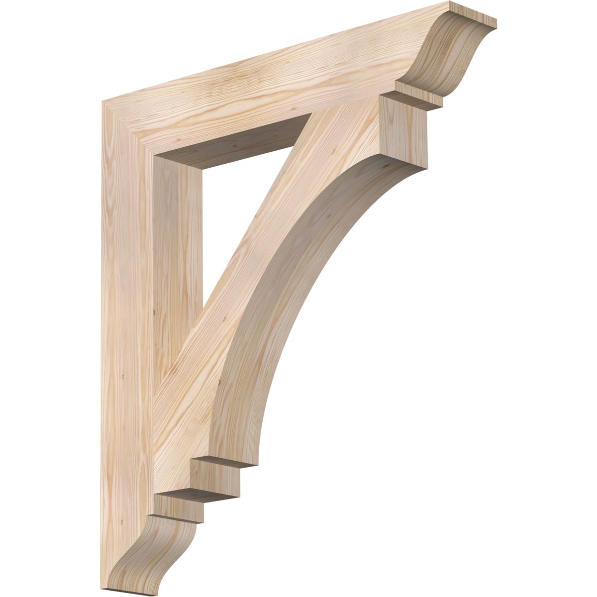 Ekena Millwork BKT06X34X38IMP01SDF Imperial traditional smooth 5-1/2-in x 34-in x 38-in Douglas fir Brown Wood Standard bracket