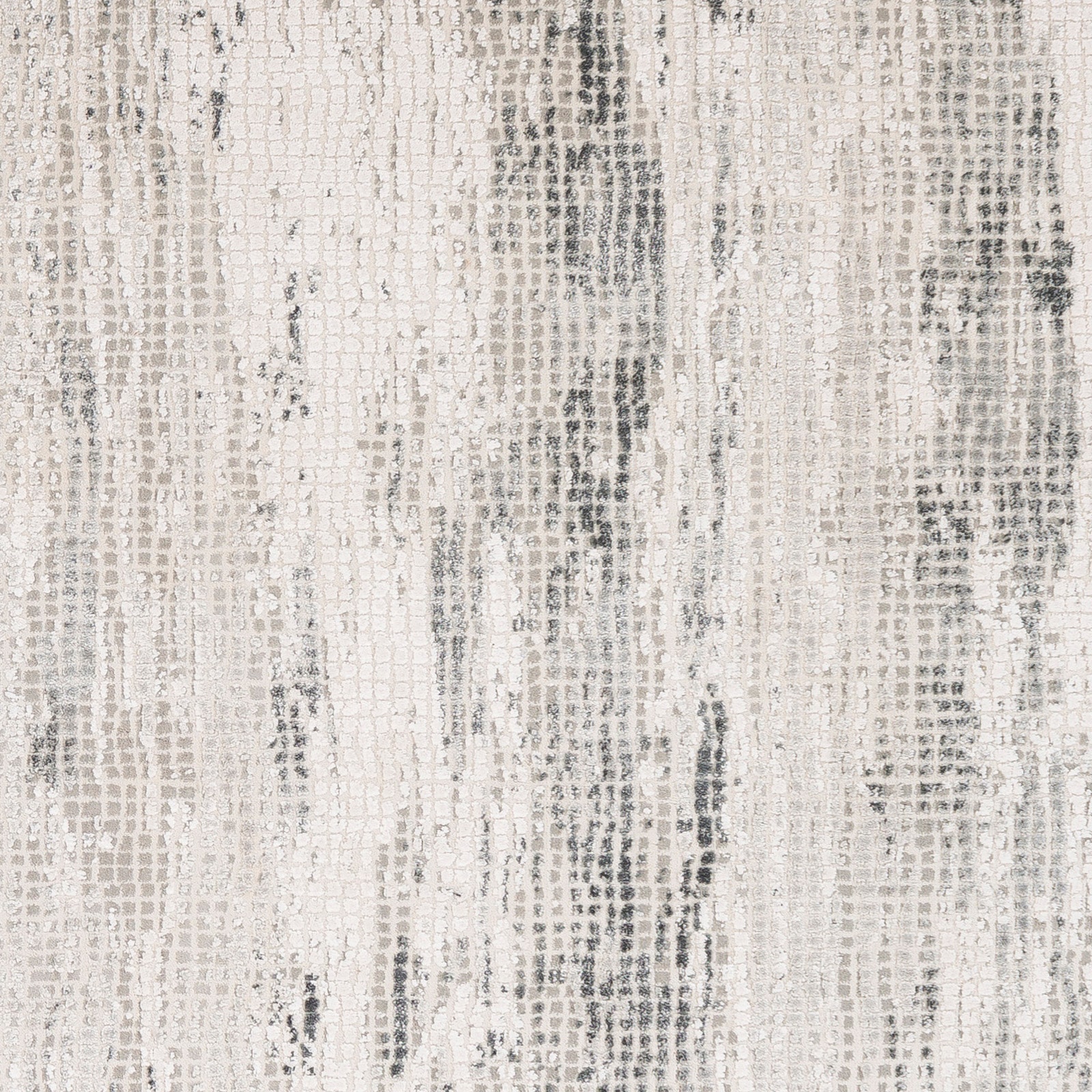 Reversible Gray 5' x 7' Wool-Blend Mid-Century Modern Area Rug