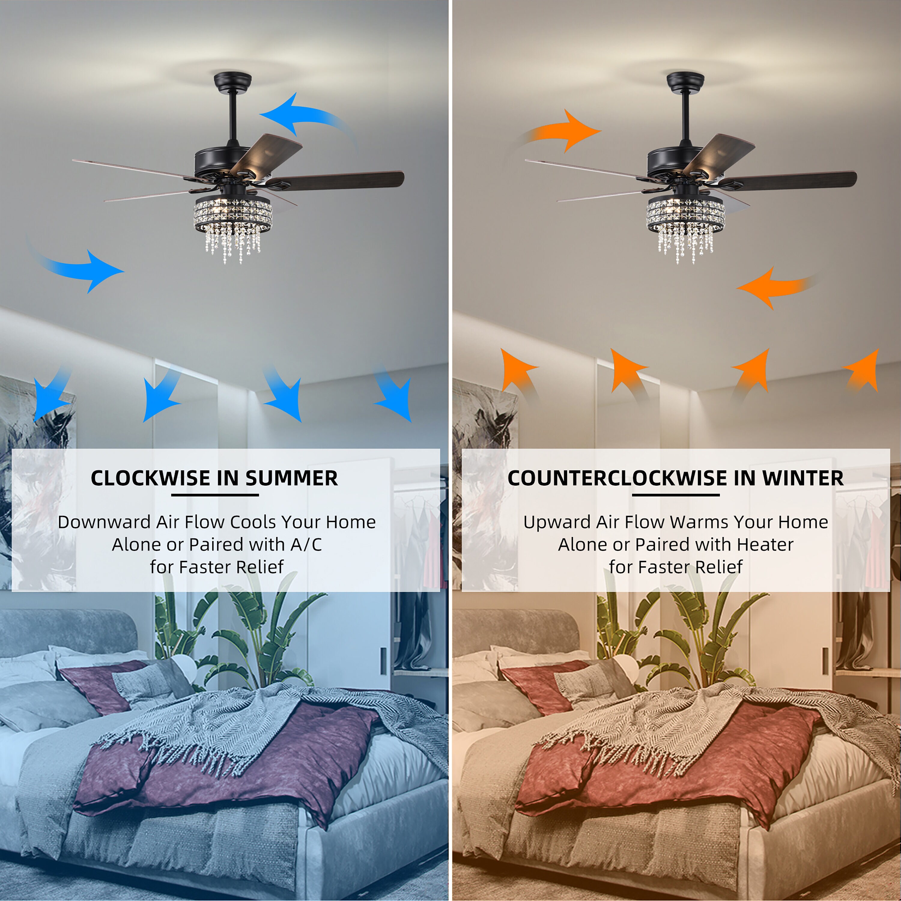 BANSA ROSE HM-SJ5204ACBK Ceiling-Fans - View #11