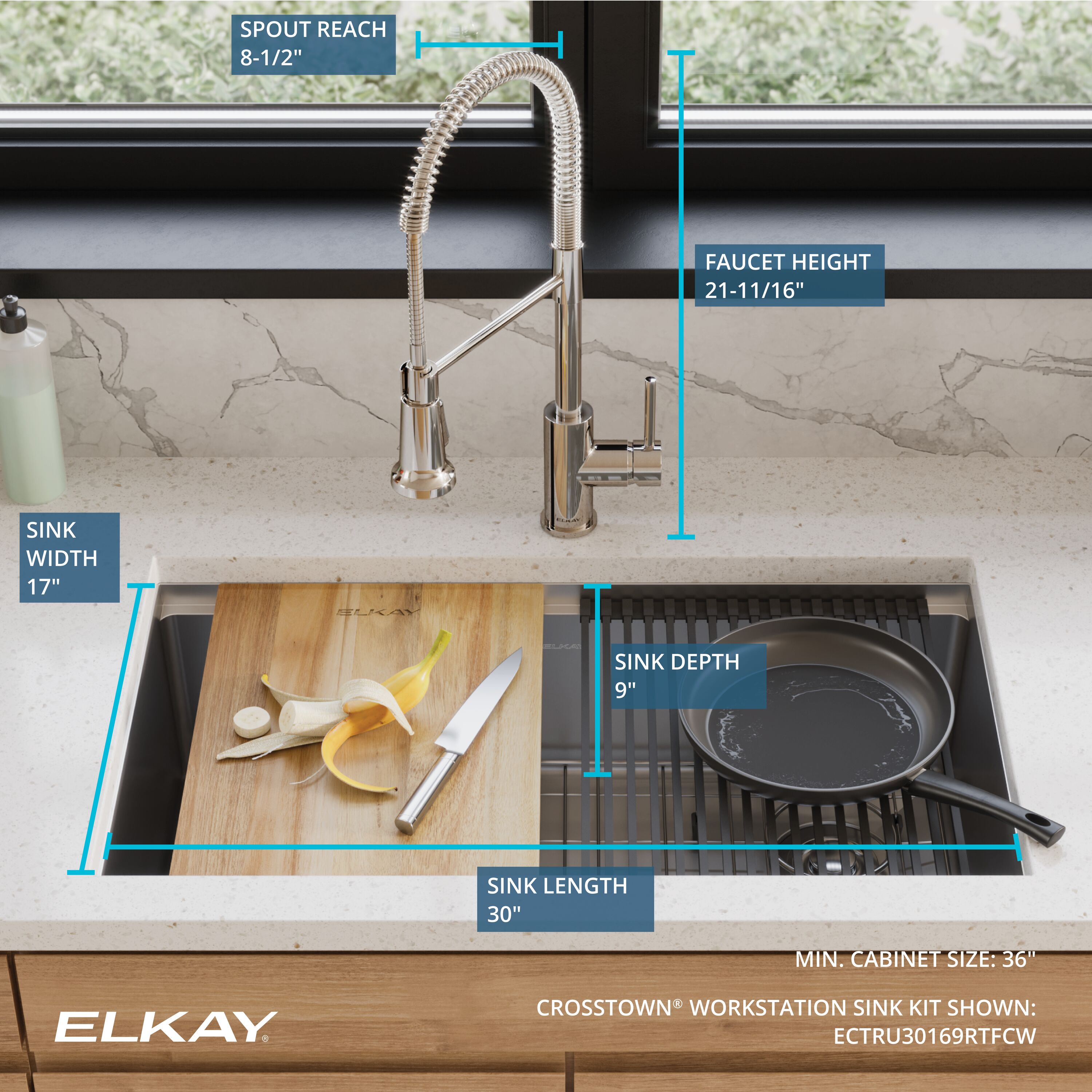 Elkay ECTRU30169RTFCW Kitchen-Sinks - View #3