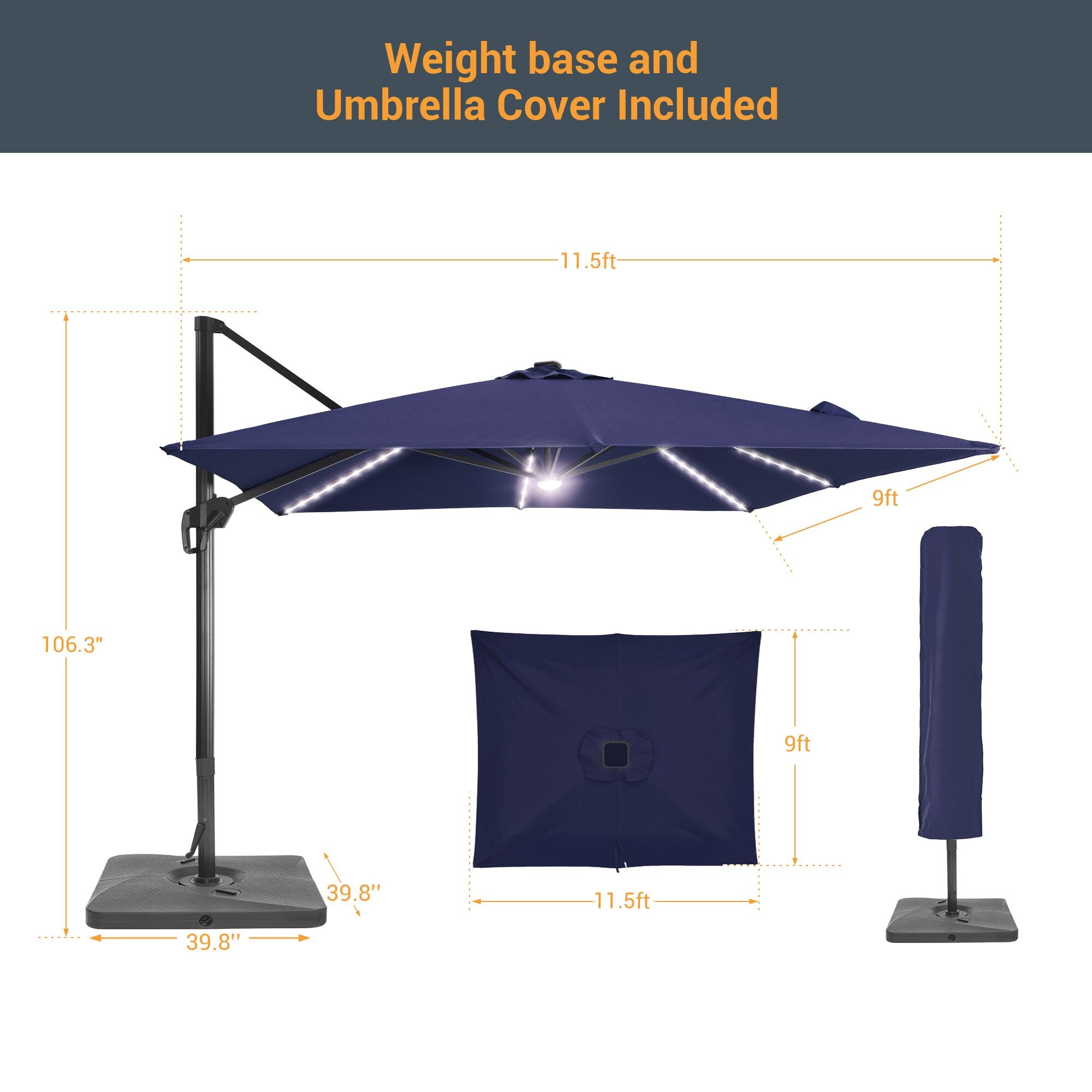 Sonkuki SD-ZD2735NY-LED Umbrellas-2 - View #2