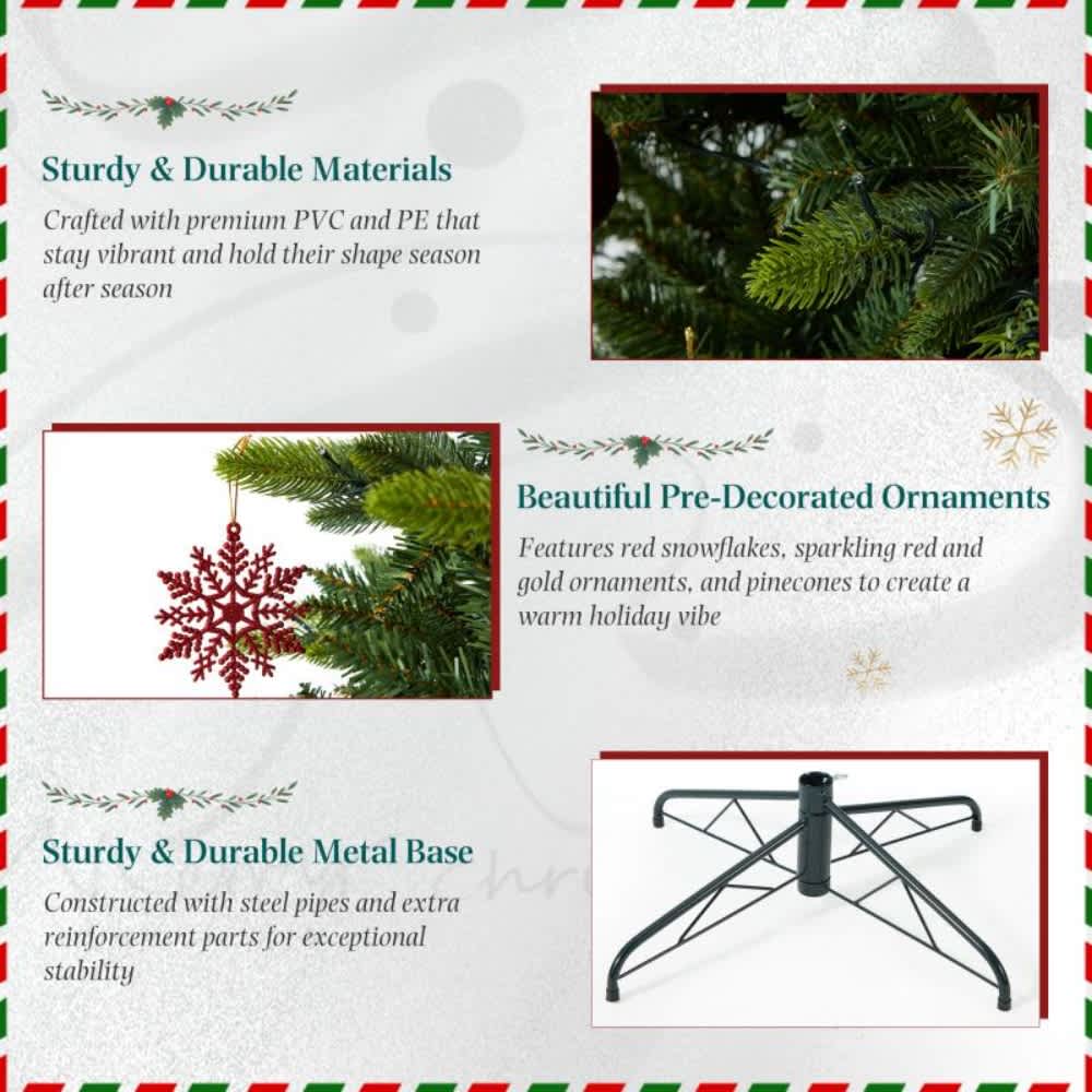 U-HOMY LF-150GN-HM Artificial-Christmas-Trees - View #6